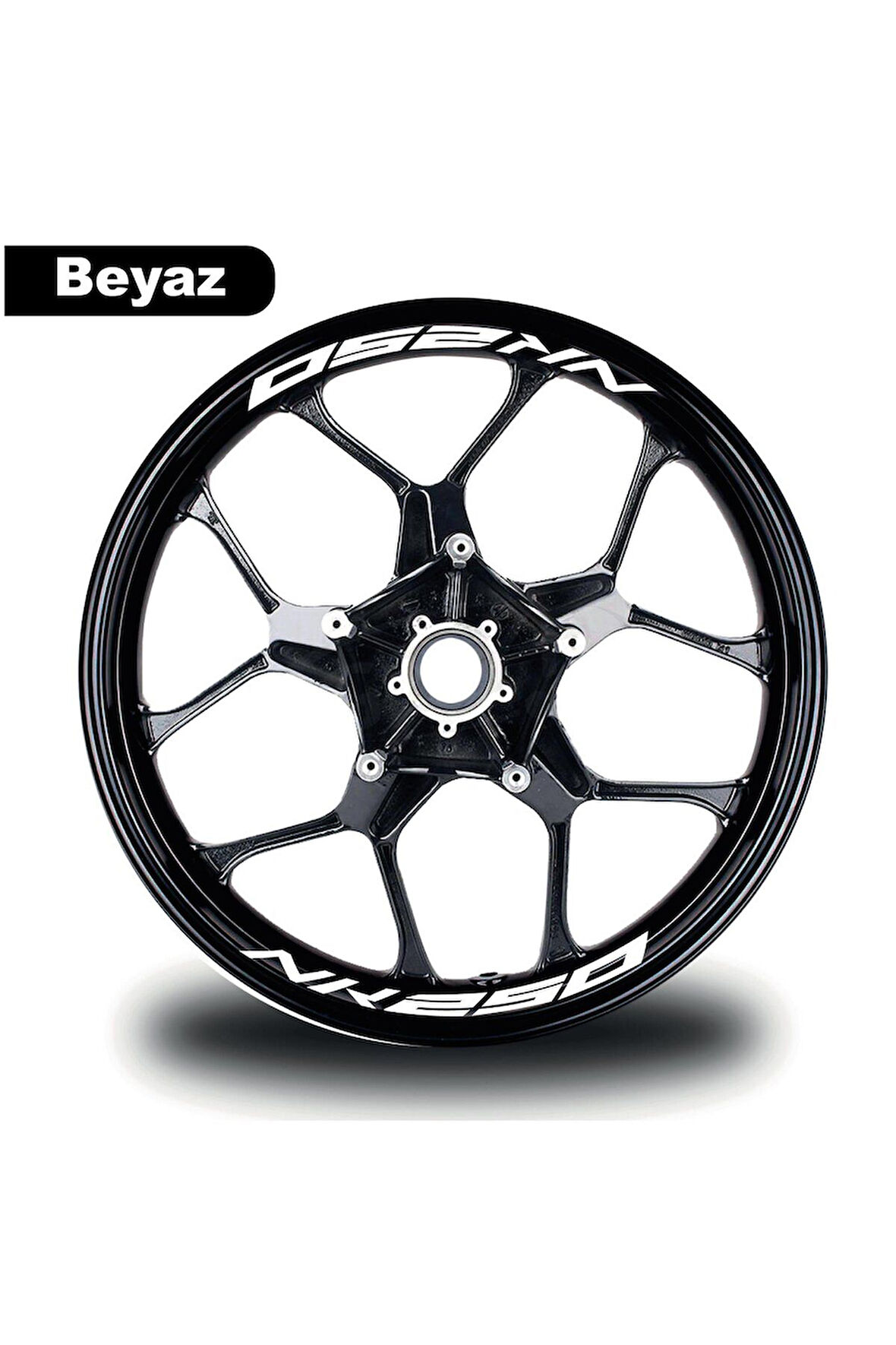 CF MOTO NK 250 Jant İçi 8 adet Sticker Beyaz
