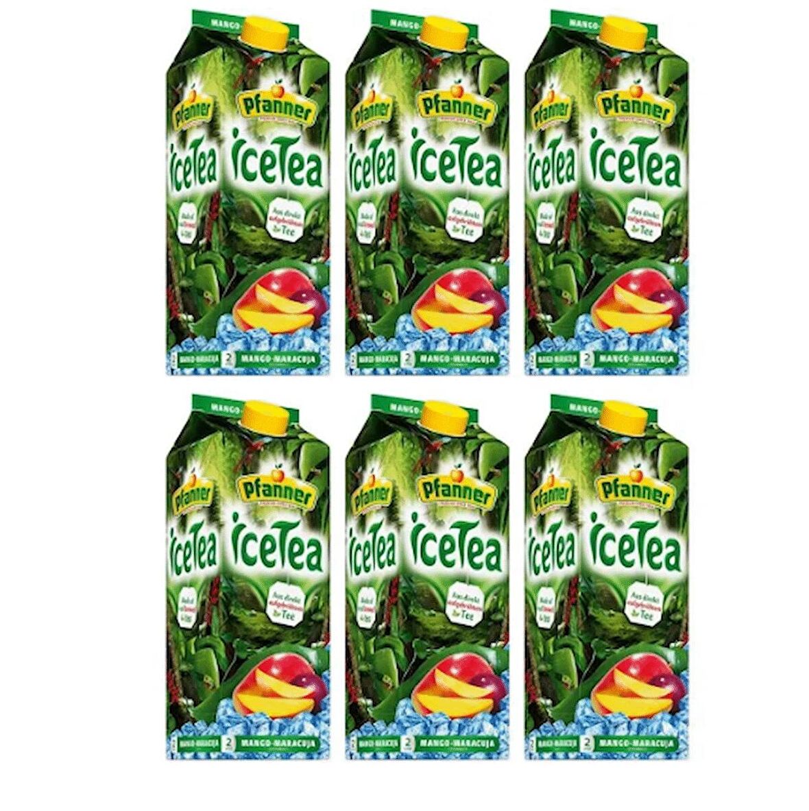 Pfanner Ice Tea Çarkıfelek - Mango Aromalı Meyve Suyu 2 lt 6'lı