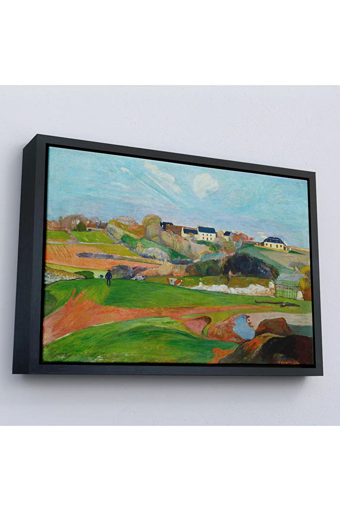 Ahşap Çerçeveli Paul Gauguin Le Pouldu Tablosu-7014