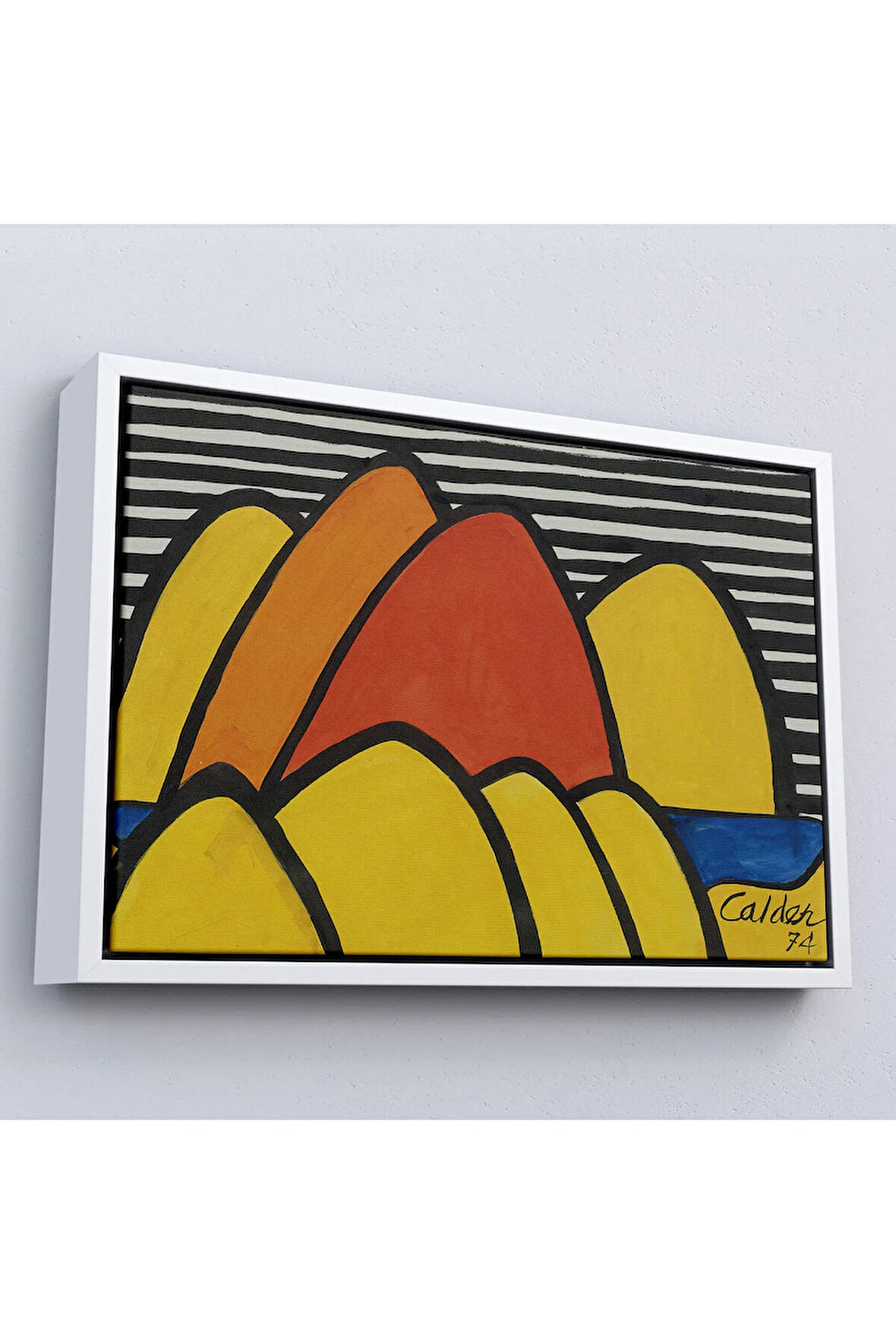 Ahşap Çerçeveli Alexander Calder - Çarpmalar Tablosu - Bumps-7060