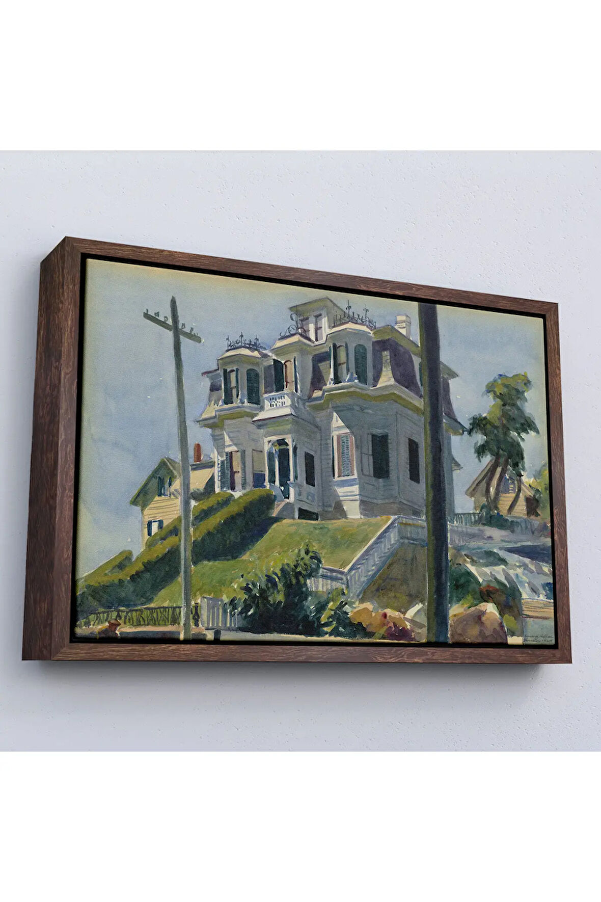 Ahşap Çerçeveli Edward Hopper, Haskell'S House - Haskell'İn Evi Tablosu-7078