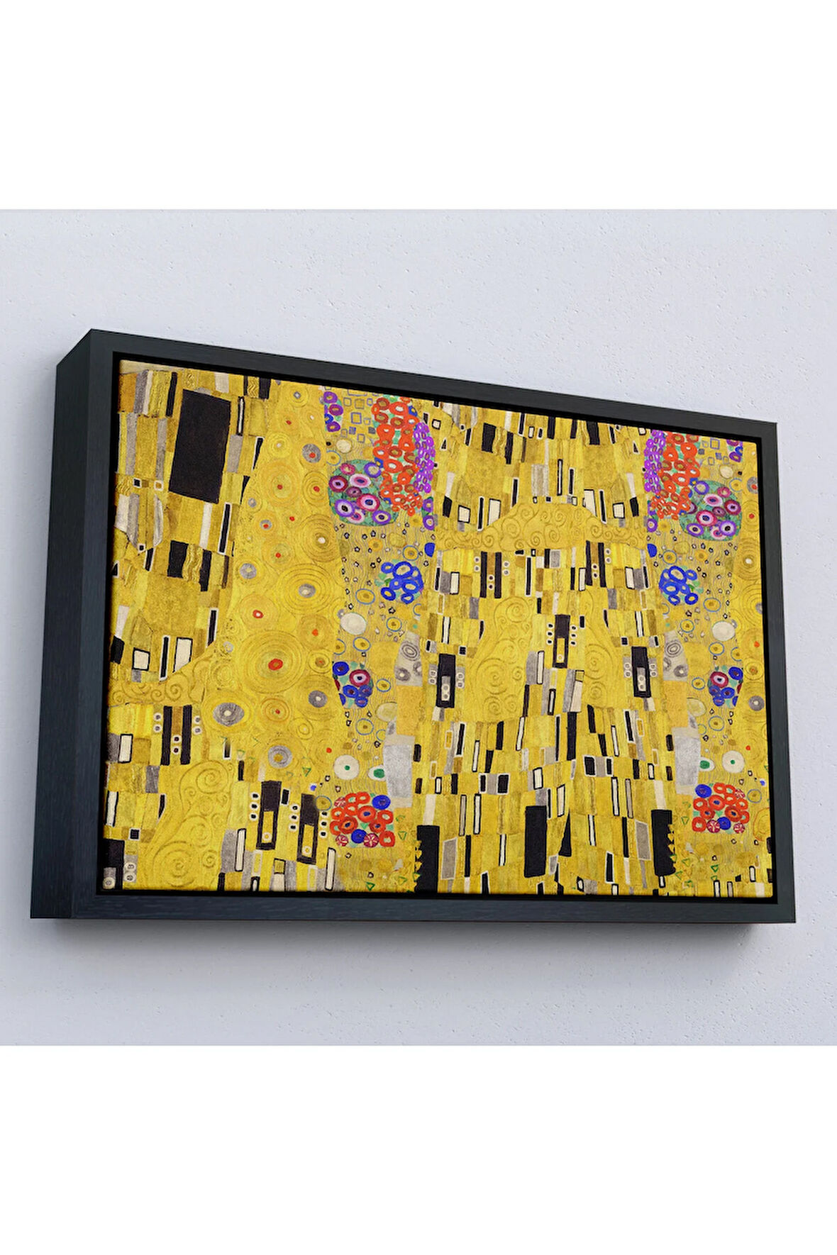 Ahşap Çerçeveli Gustav Klimt - Öpücük Tablo-7085