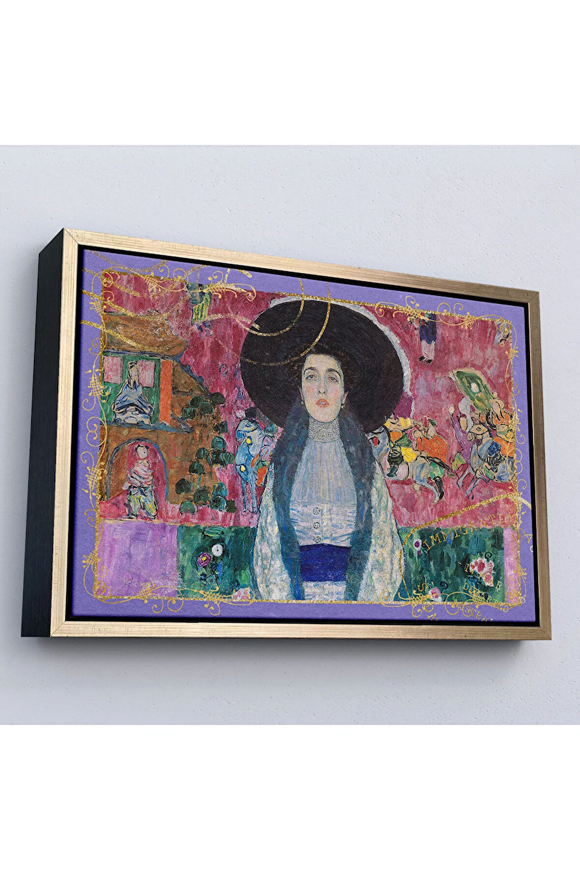 Ahşap Çerçeveli Gustav Klimt - Adele Bloch Tablo-7086