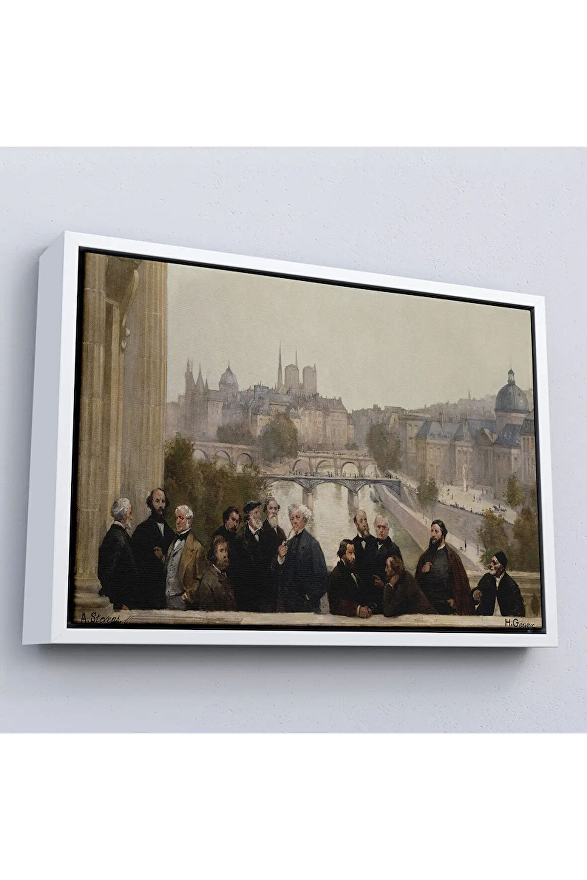 Ahşap Çerçeveli Henri Gervex - Yüzyılın Panoraması Rousseau Tablo-7095