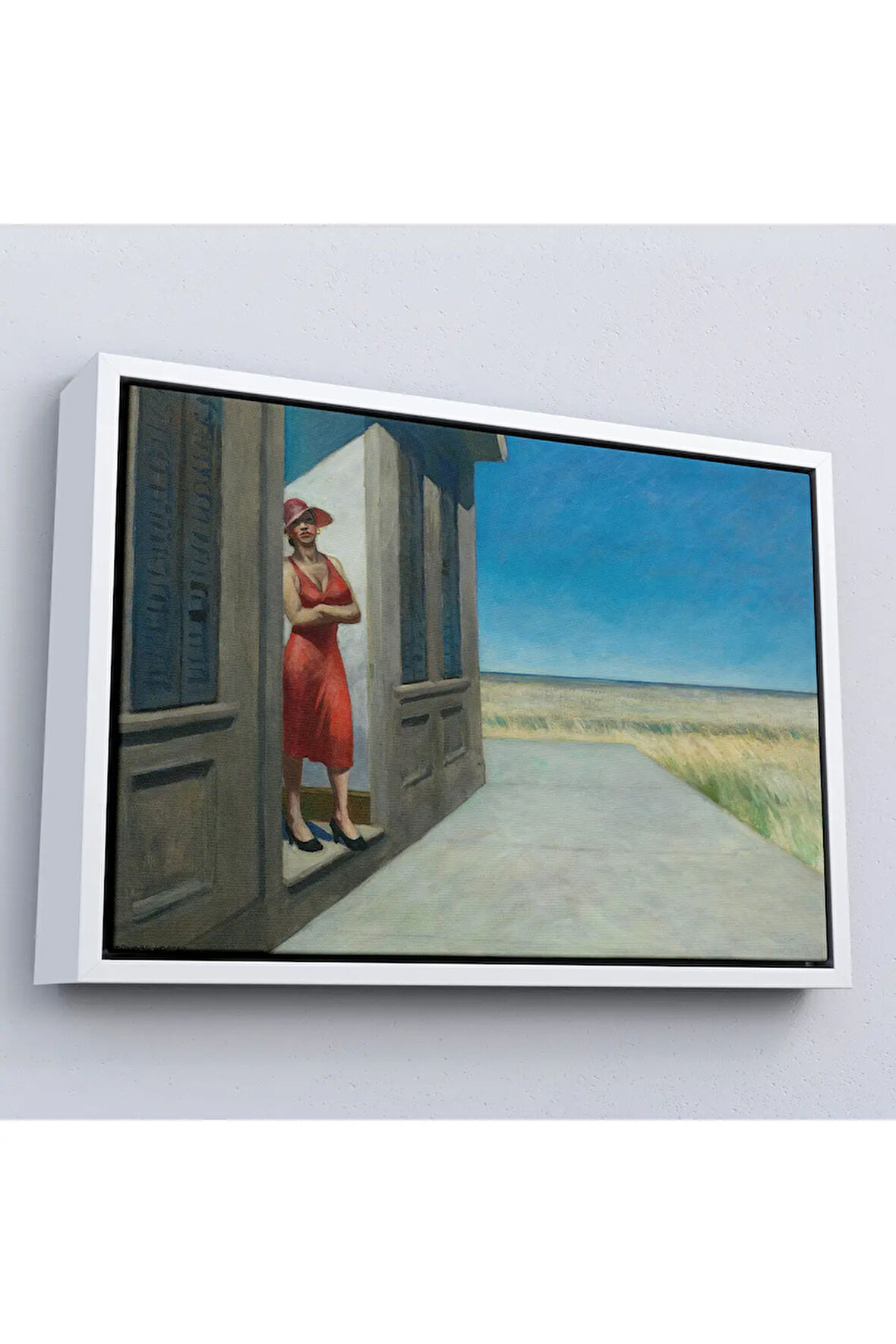 Ahşap Çerçeveli Edward Hopper - Güney Carolina Sabahı Tablo - South Carolina Morning-7132