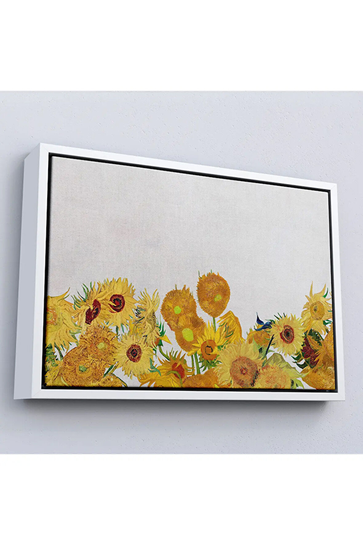 Ahşap Çerçeveli Vincent Van Gogh - Ayçiçekleri Tablo-7149