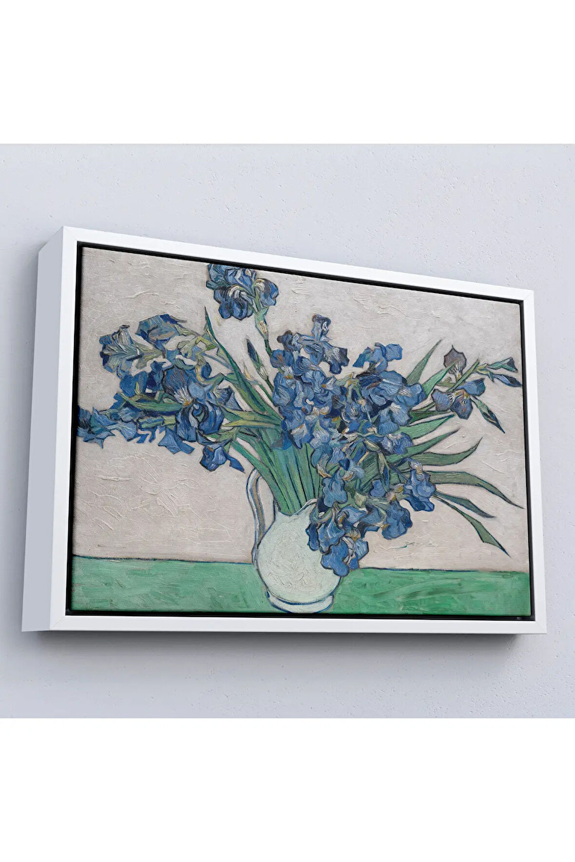 Ahşap Çerçeveli Vincent Van Gogh - Süsen Çiçeği Tablo - Irises-7183