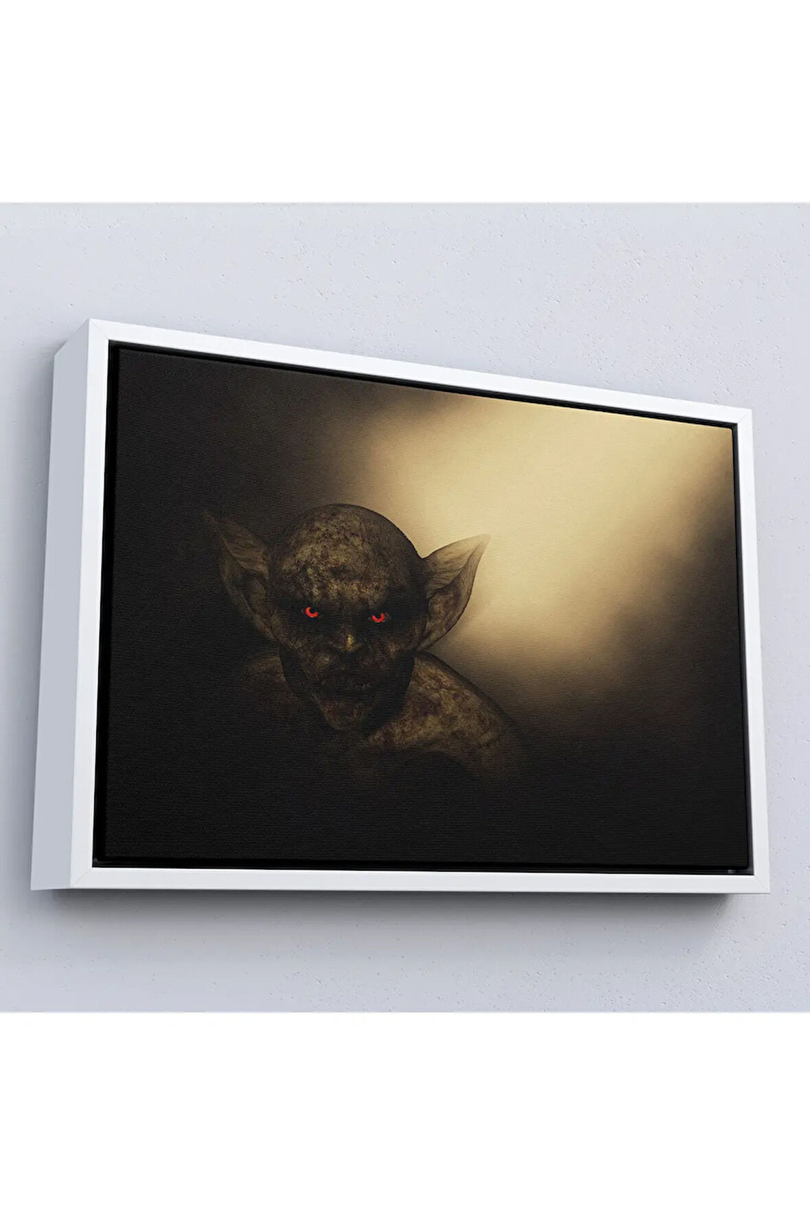 Ahşap Çerçeveli Halloween İbis Demon Tablosu-7242