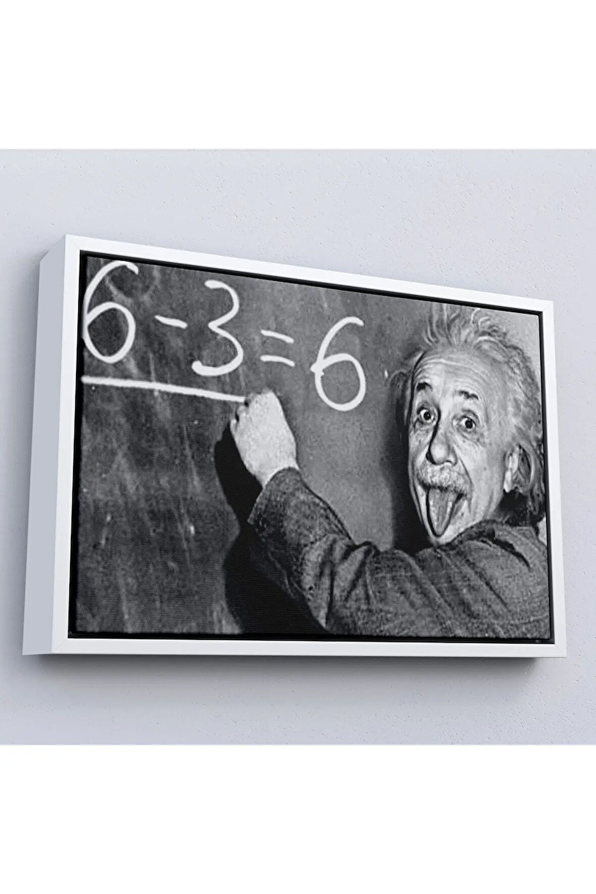 Ahşap Çerçeveli Albert Einstein Tablosu-7246