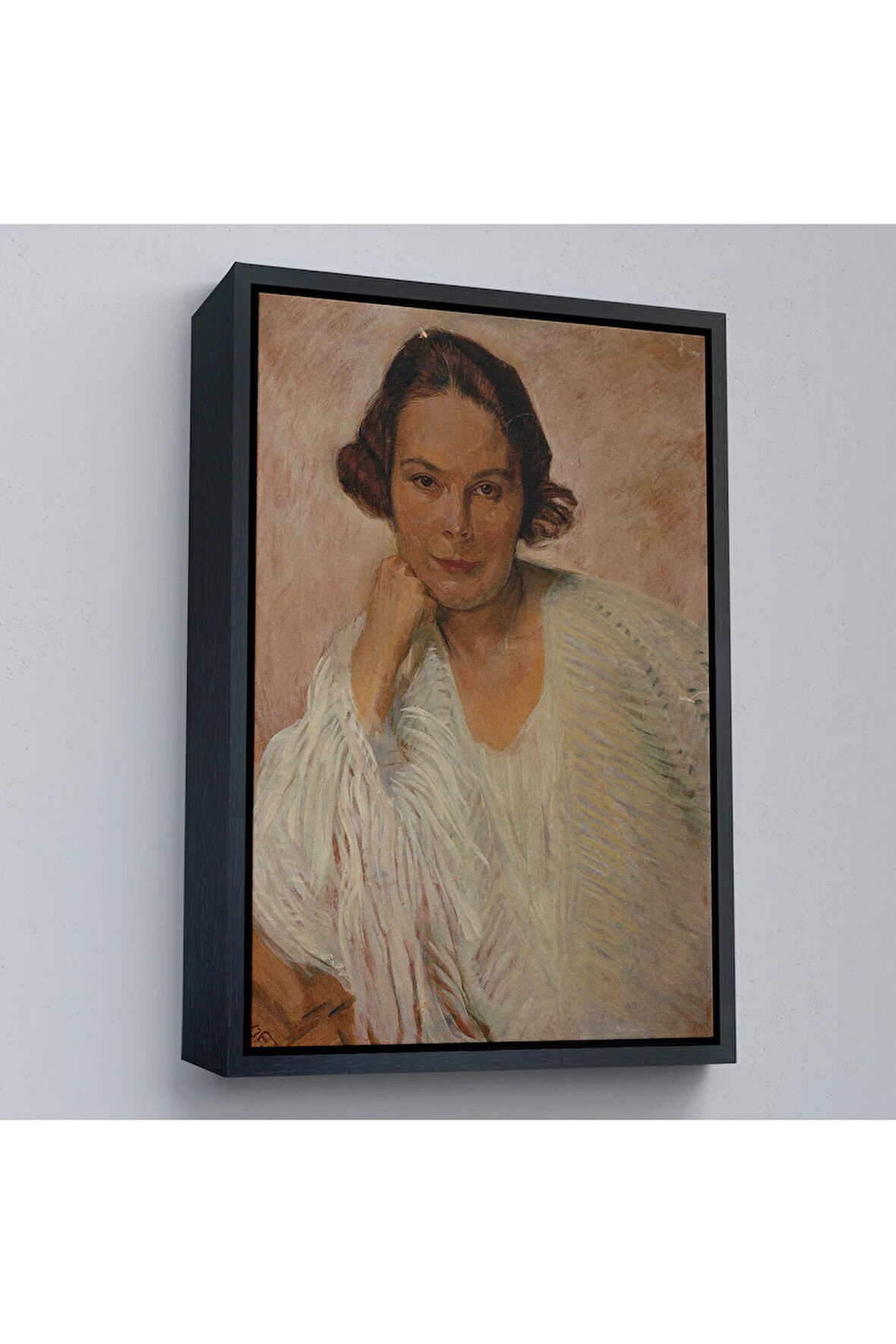 Ahşap Çerçeveli Elle Lanzer - Otto Friedrich Tablo-7290