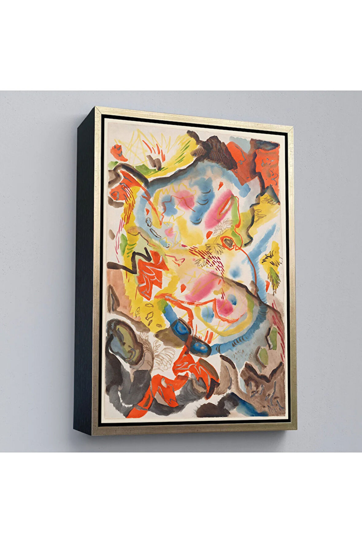 Ahşap Çerçeveli Fritz Stuckenberg - Formlar Tablosu - Forms-7305