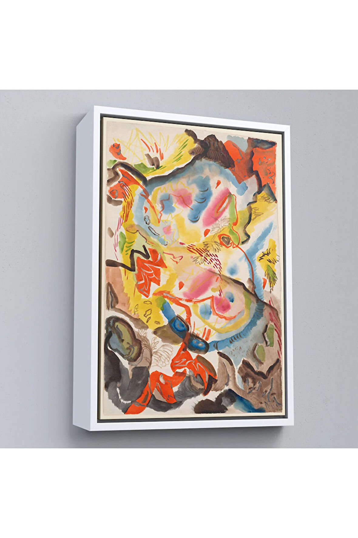 Ahşap Çerçeveli Fritz Stuckenberg - Formlar Tablosu - Forms-7305