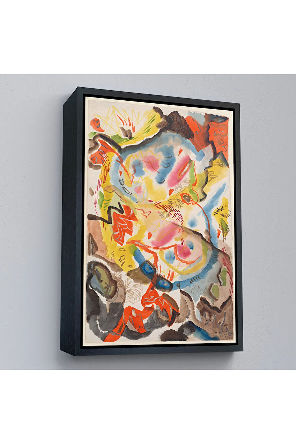 Ahşap Çerçeveli Fritz Stuckenberg - Formlar Tablosu - Forms-7305