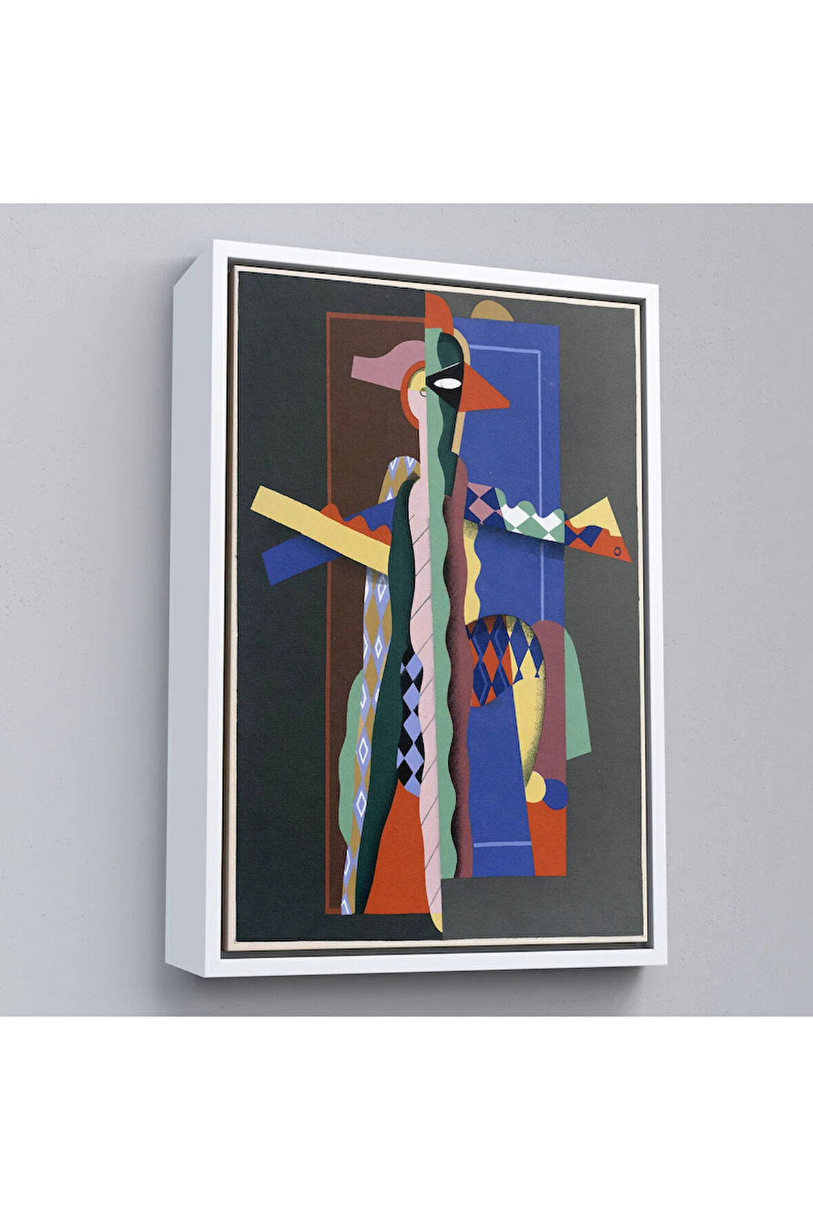 Ahşap Çerçeveli Georges Valmier - Soyut Sanat Tablosu-7308