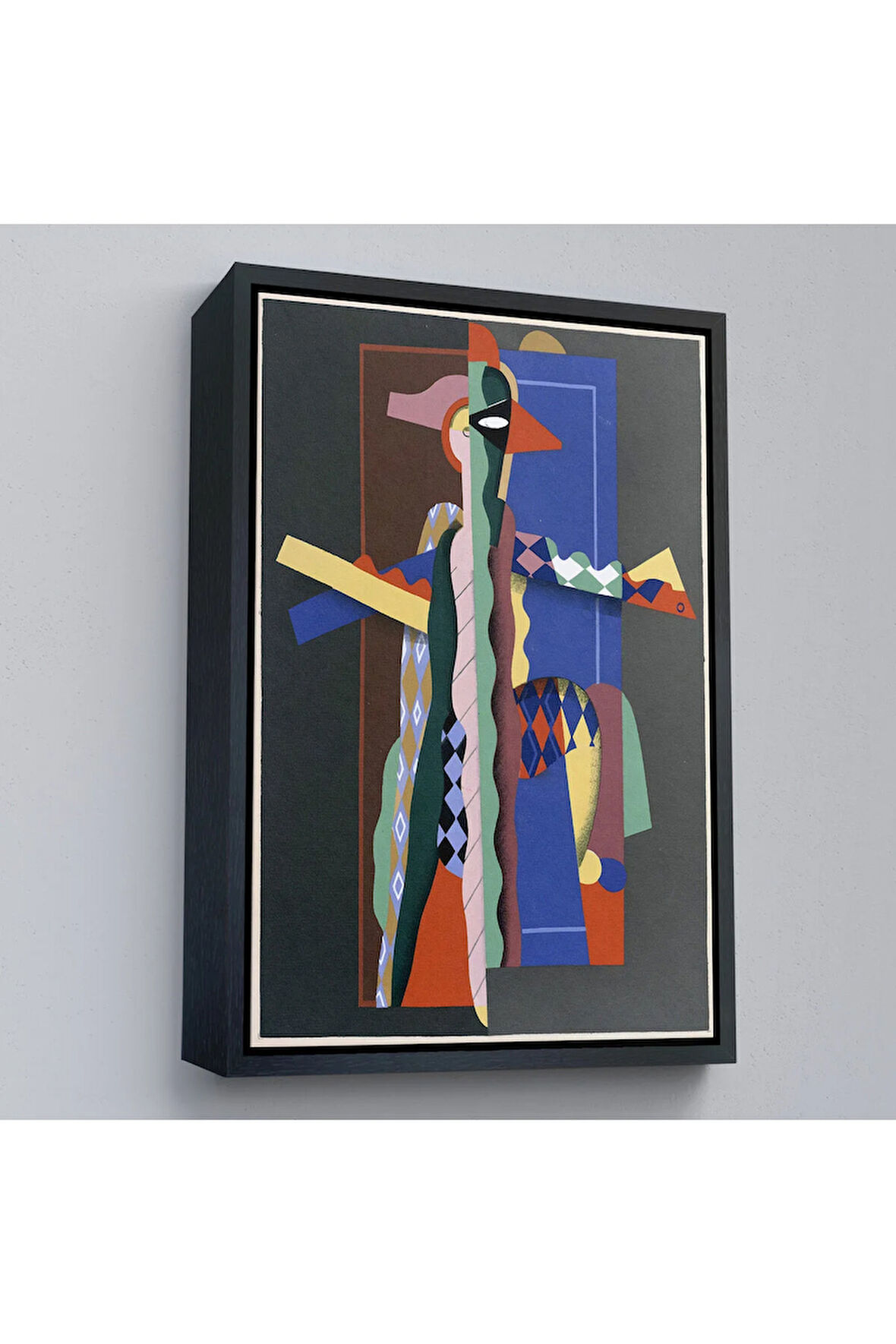 Ahşap Çerçeveli Georges Valmier - Soyut Sanat Tablosu-7308