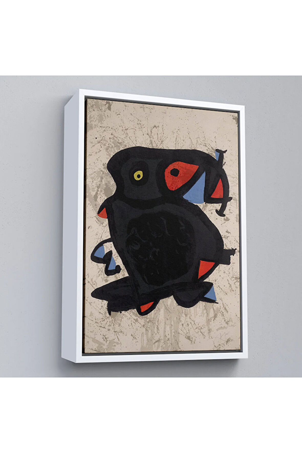 Ahşap Çerçeveli Joan Miro - Grand Palais Tablosu-7312