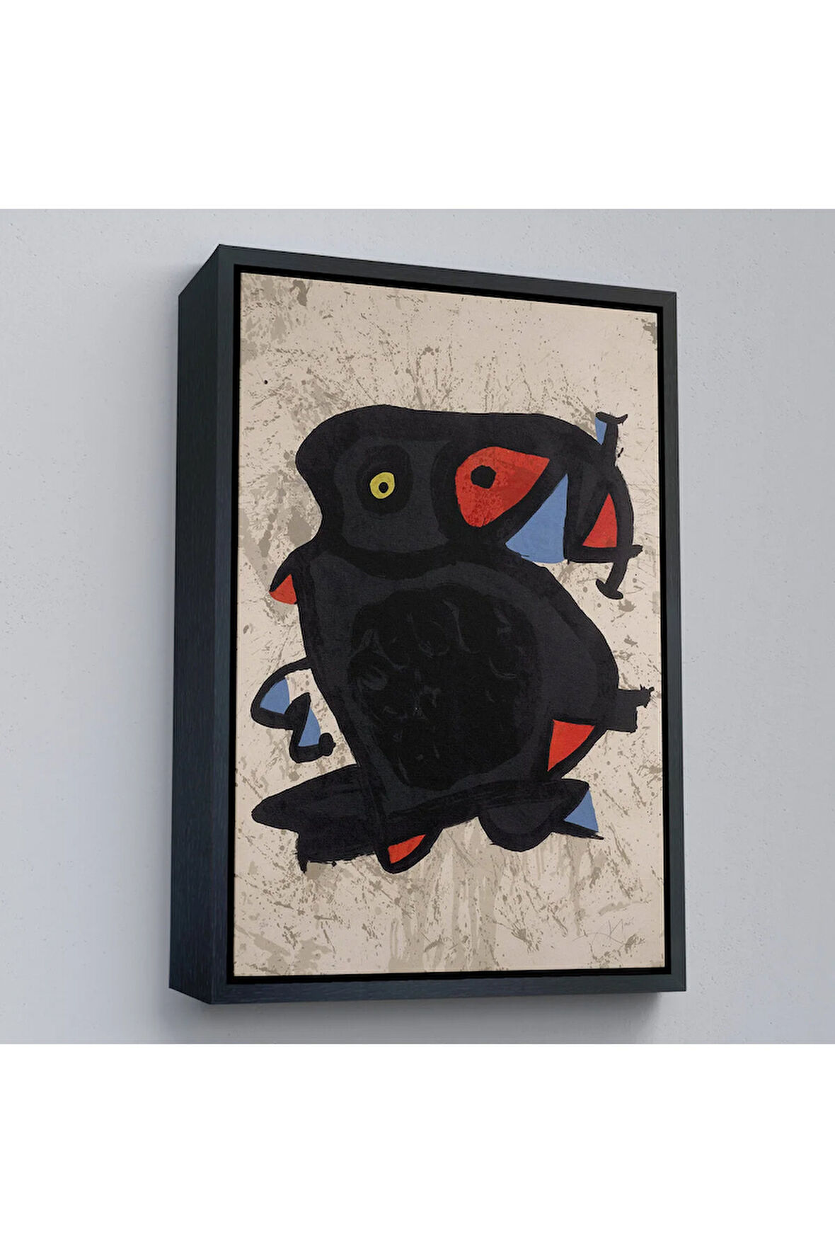 Ahşap Çerçeveli Joan Miro - Grand Palais Tablosu-7312