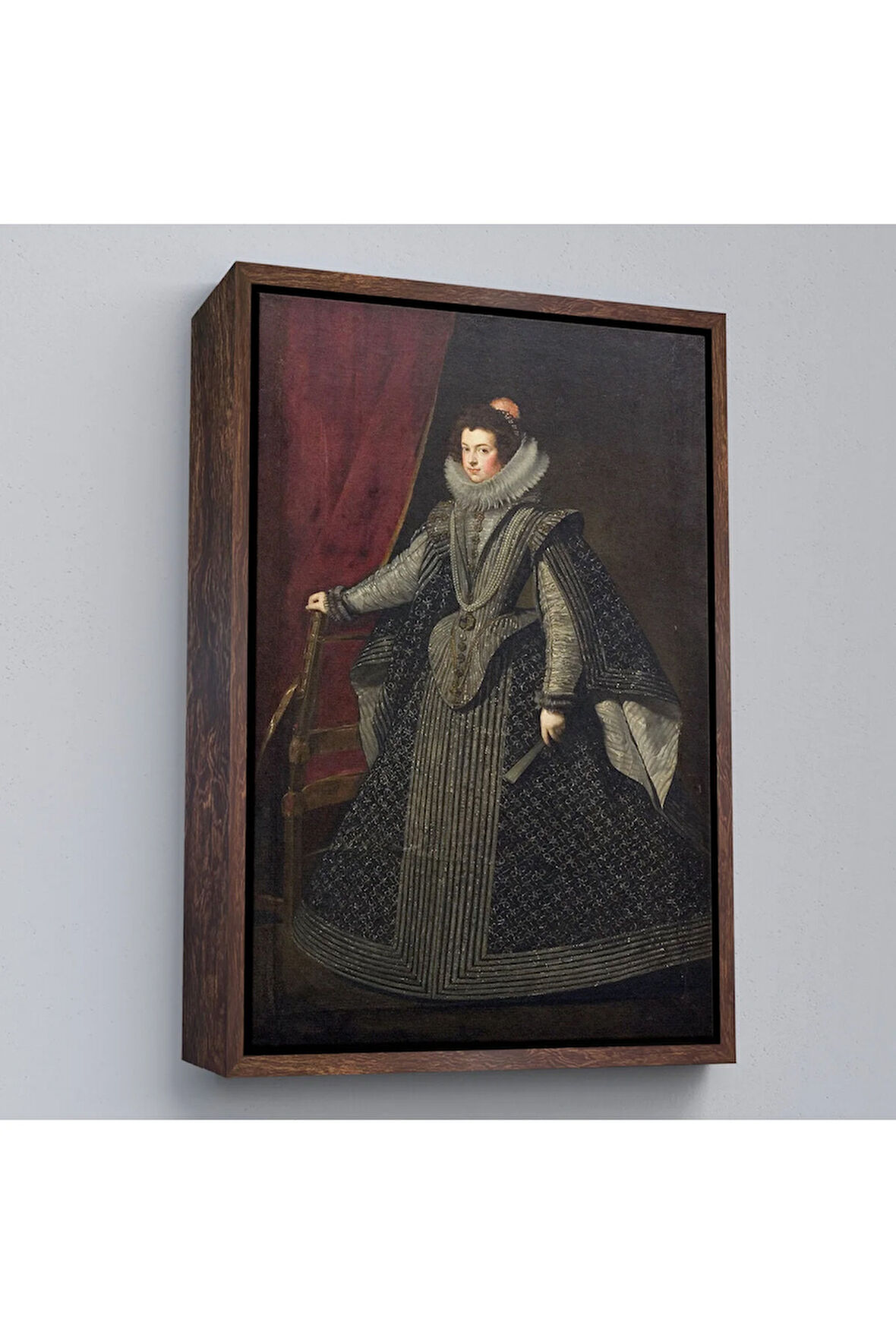 Ahşap Çerçeveli Bourbonlu Isabella Kral Philip Iv'Ün İlk Kraliçesi Tablo-7334