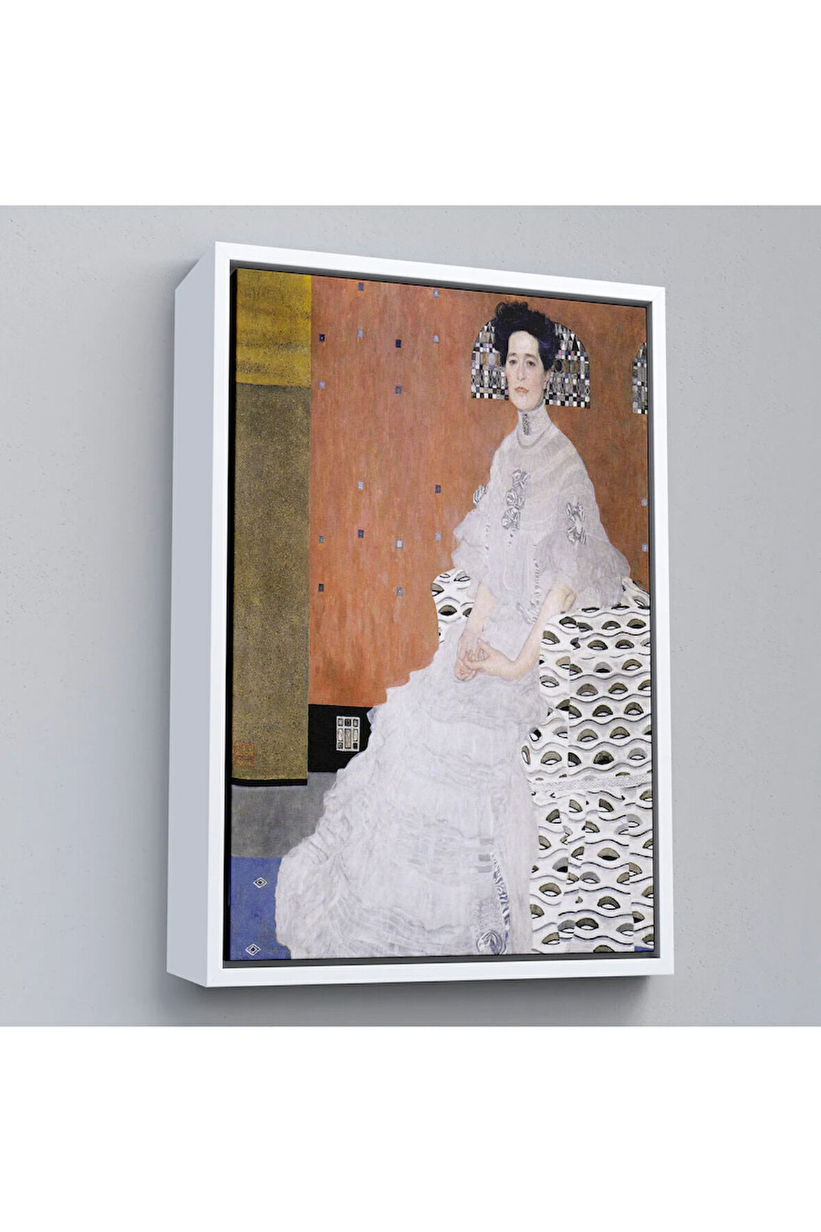 Ahşap Çerçeveli Gustav Klimt Fritza Riedler'İn Portresi Tablo-7340