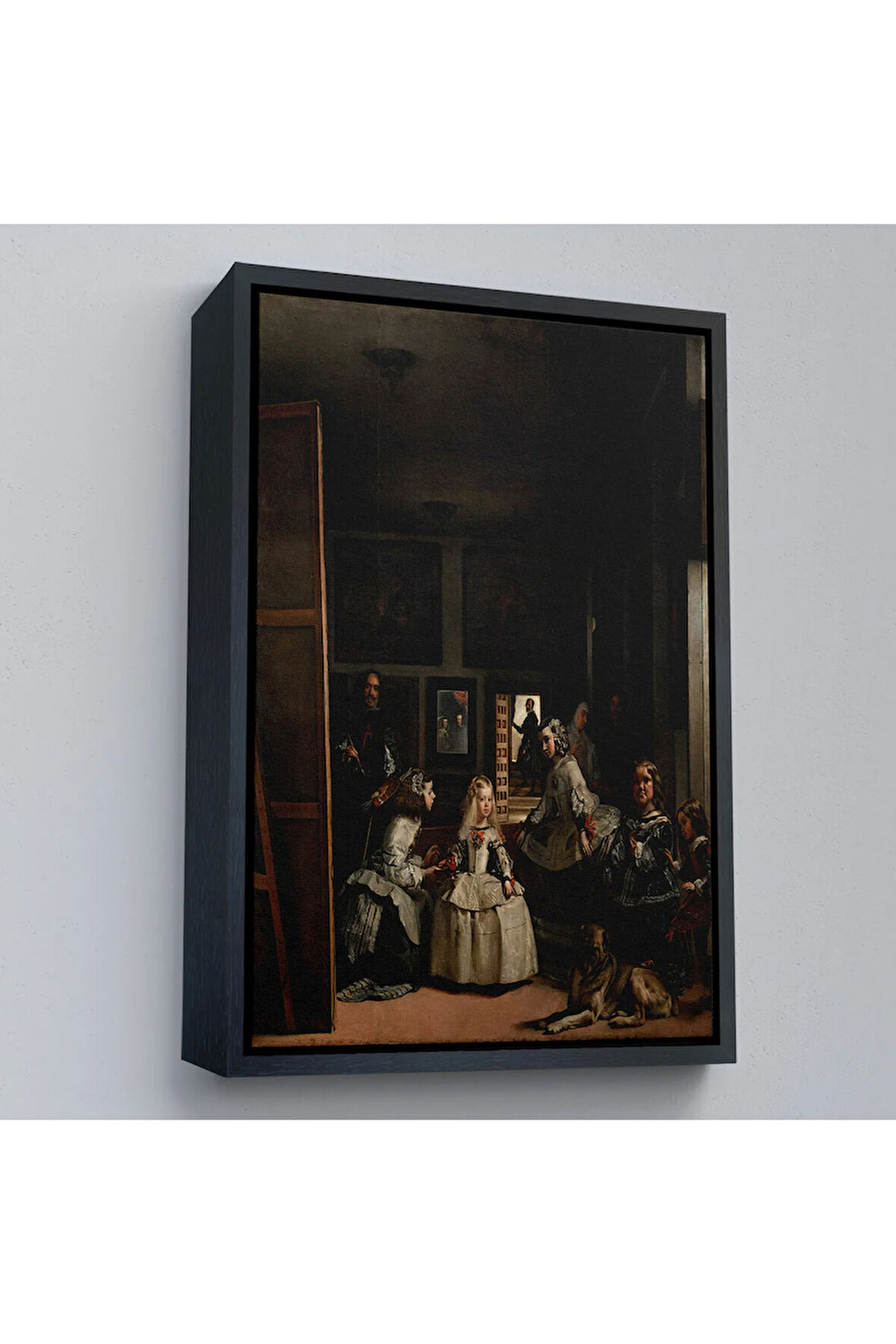 Ahşap Çerçeveli Diego Velázquez - Nedimeler Tablosu - Las Meninas-7349