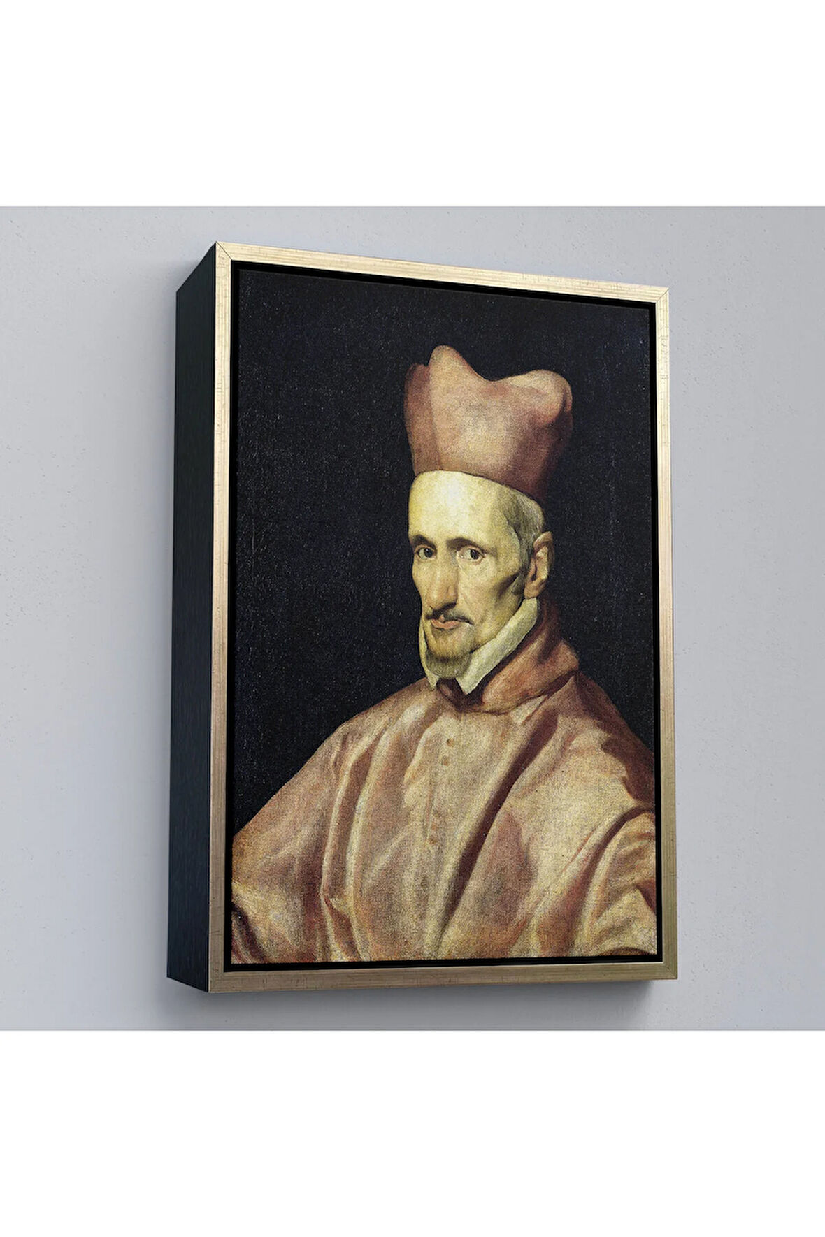 Ahşap Çerçeveli Gaspar De Borja Ve Velasco Kardinal Hazretleri İspanya Toledo Başpiskoposu Tablo-7379