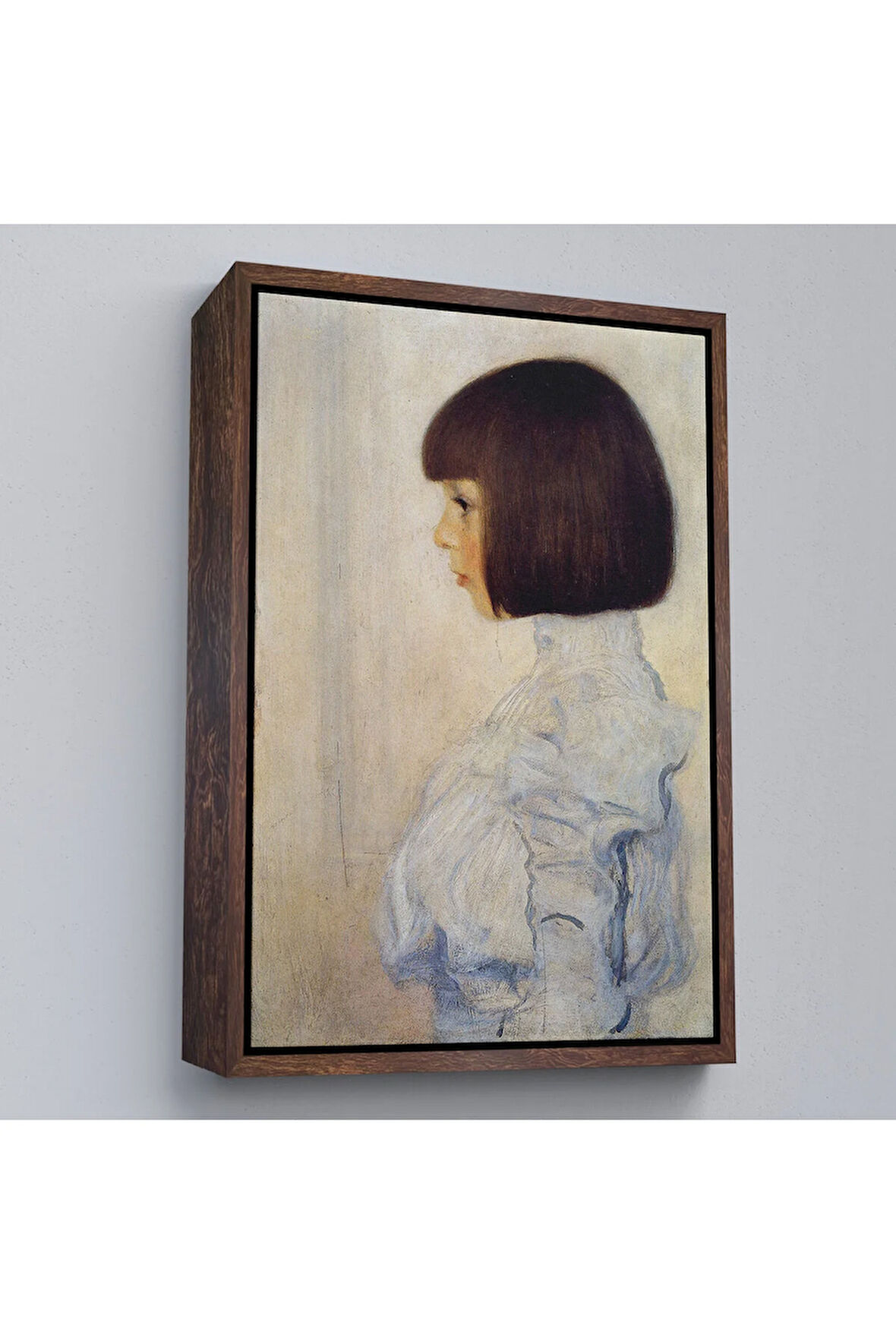 Ahşap Çerçeveli Gustav Klimt - Helene Klimt'İn Portresi Tablo-7380