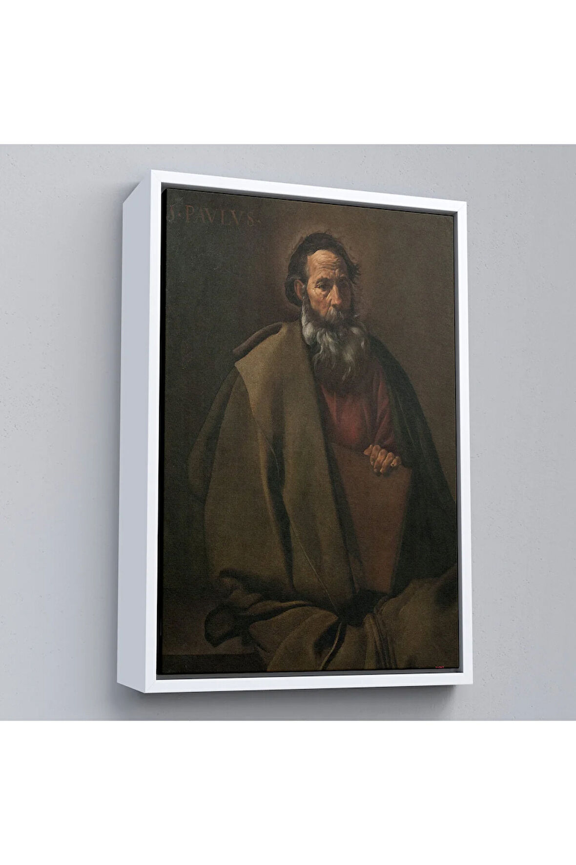 Ahşap Çerçeveli Diego Velázquez - Aziz Paul Tablo-7389