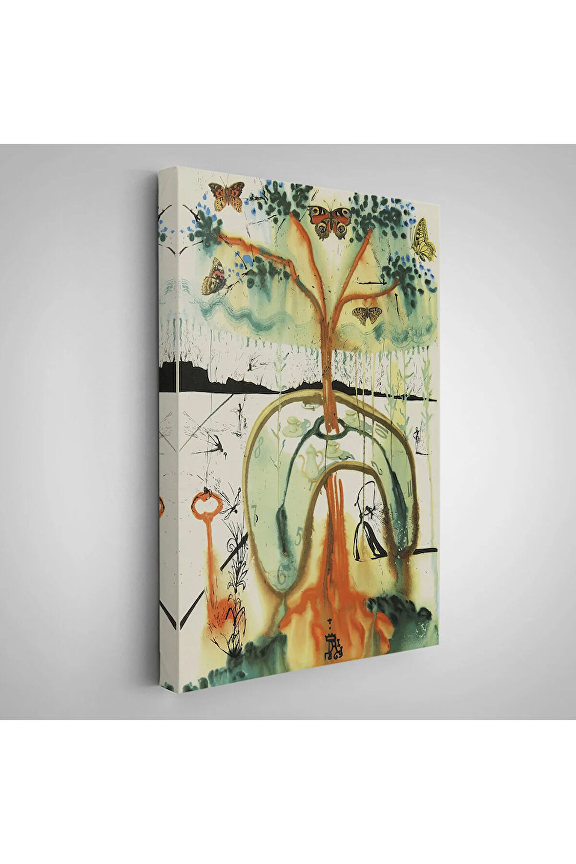 Salvador Dali - Alice Harikalar Diyarında Çılgın Bir Çay Partisi Tablo-7392