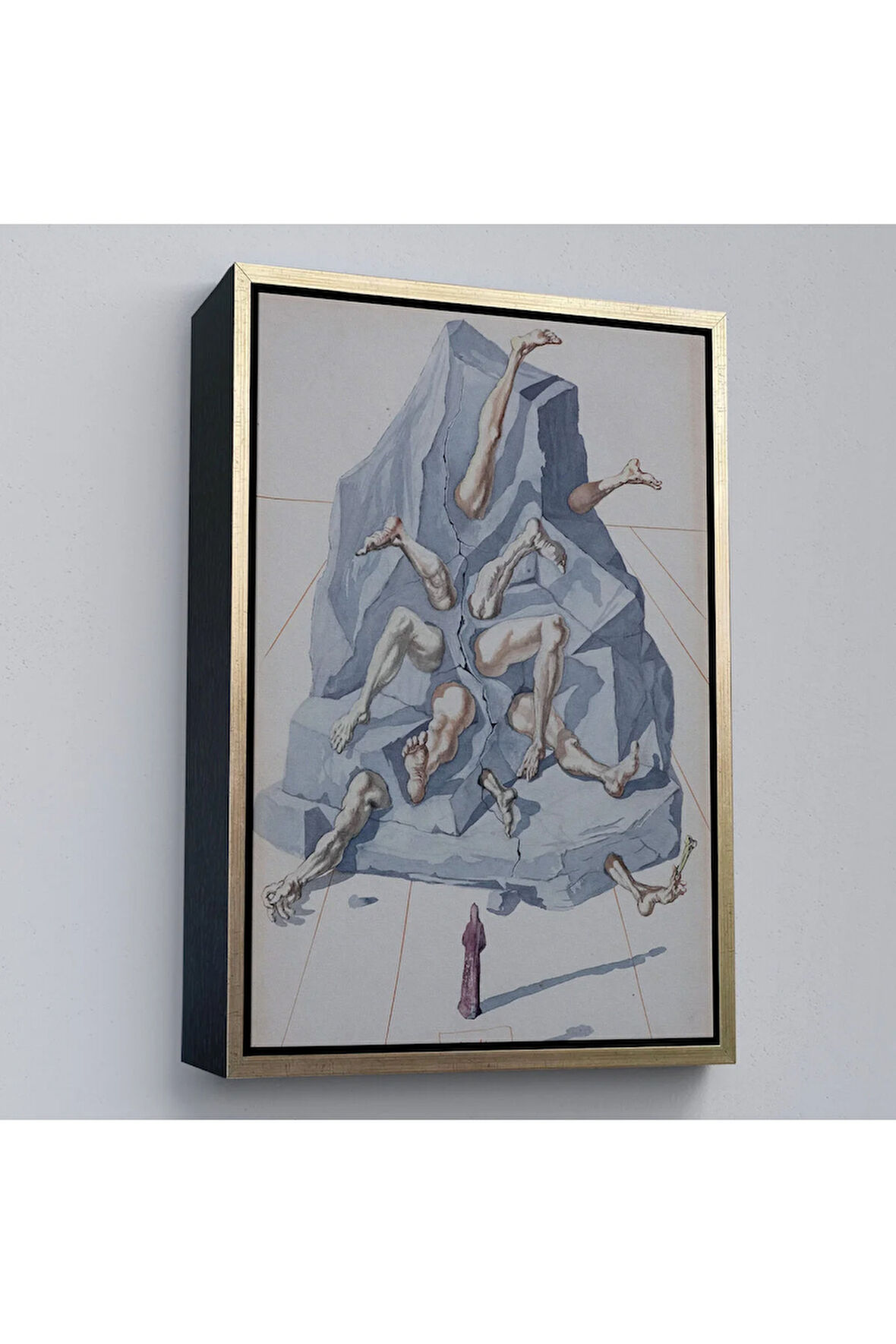 Ahşap Çerçeveli Salvador Dali - İlahi Komedya Tablosu-7401