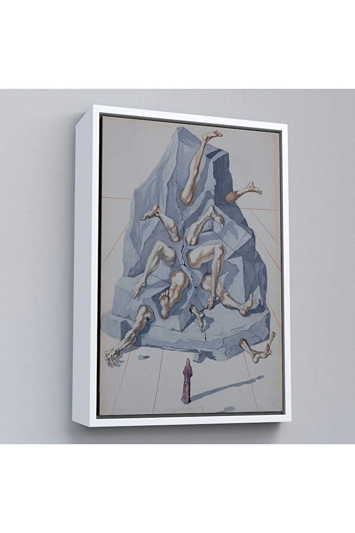 Ahşap Çerçeveli Salvador Dali - İlahi Komedya Tablosu-7401