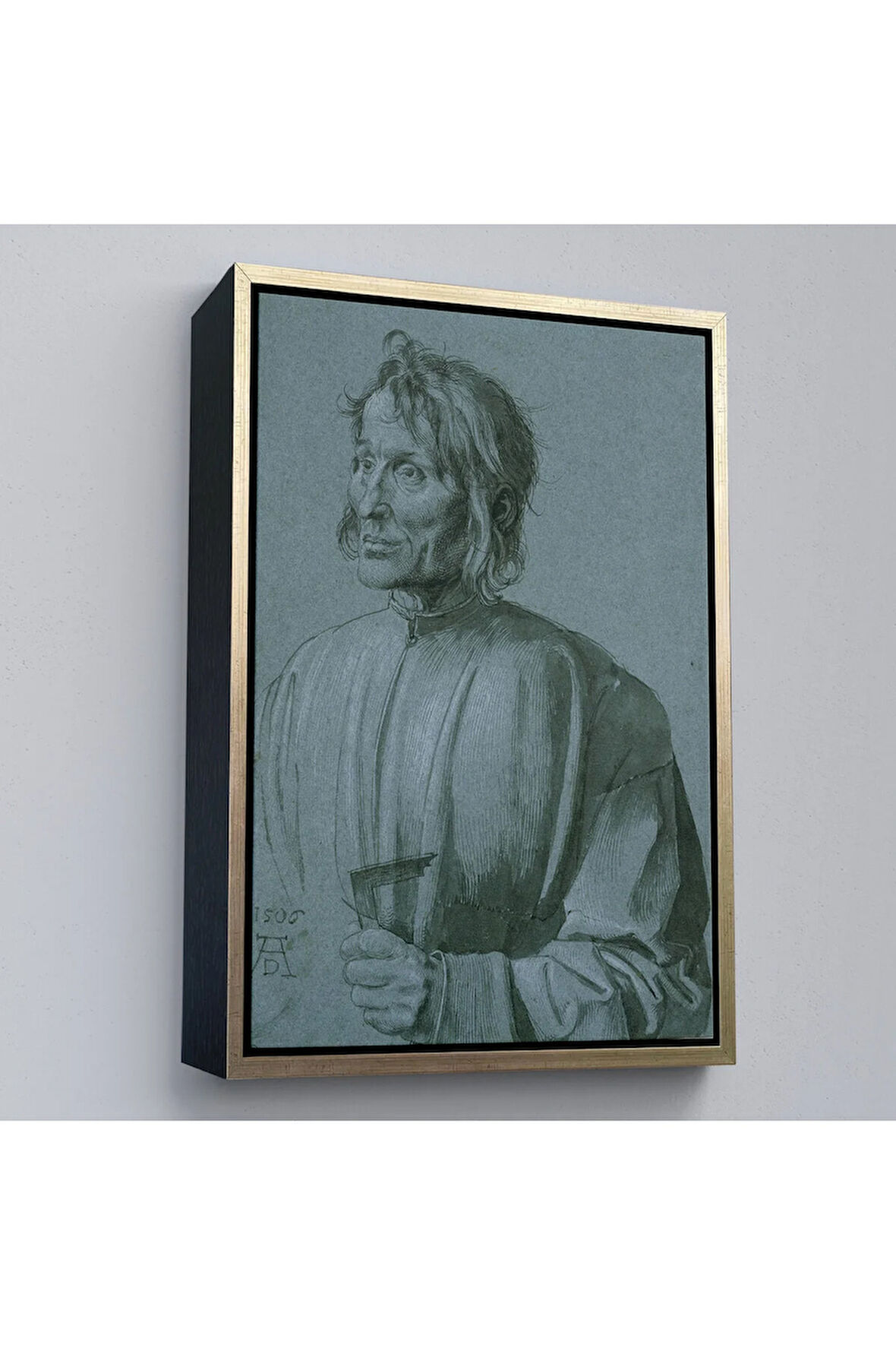 Ahşap Çerçeveli Albrecht Dürer - Mimar Hieronymus Von Augsburg Tablo-7421