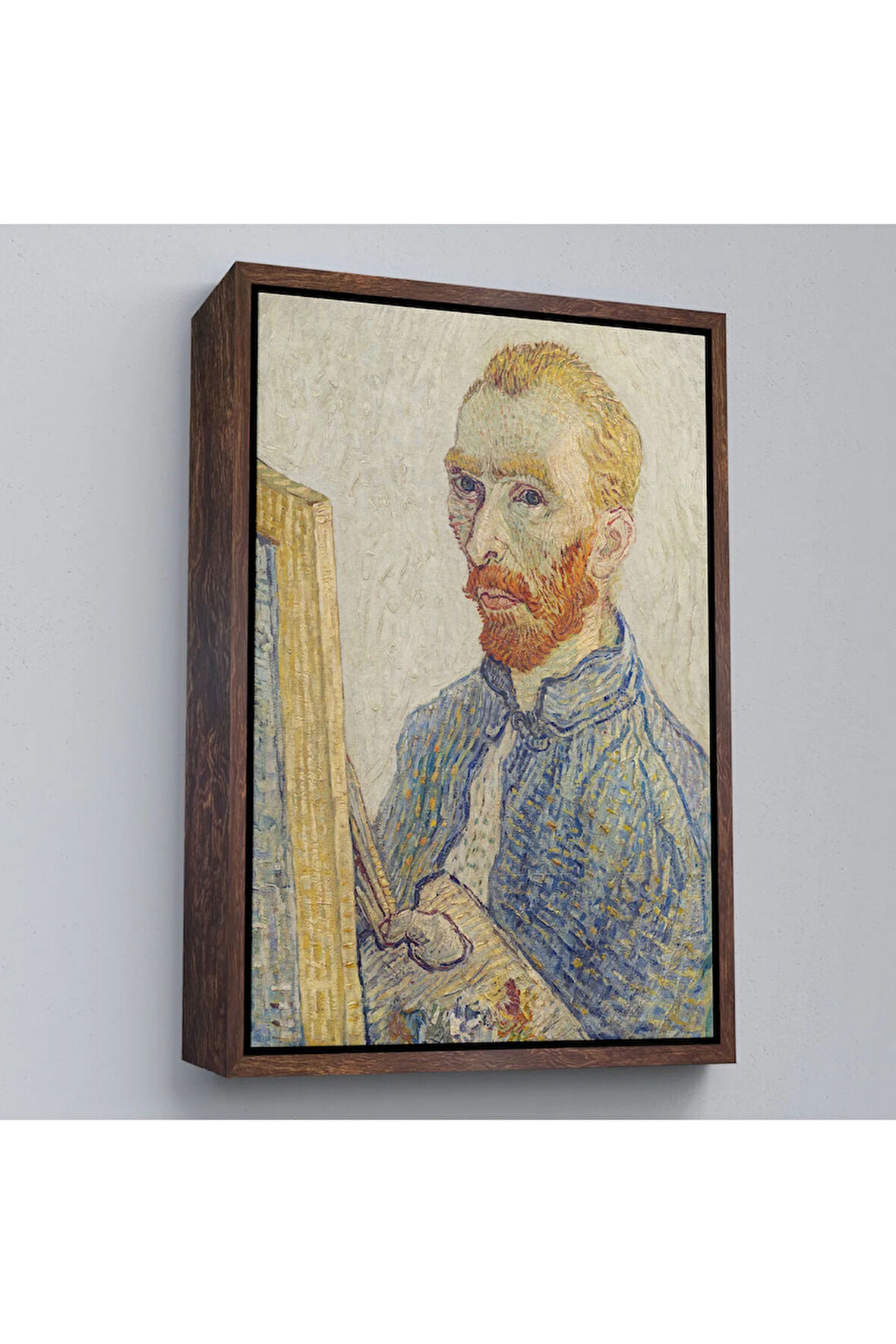 Ahşap Çerçeveli Vincent Van Gogh - Otoportre Tablo-7457