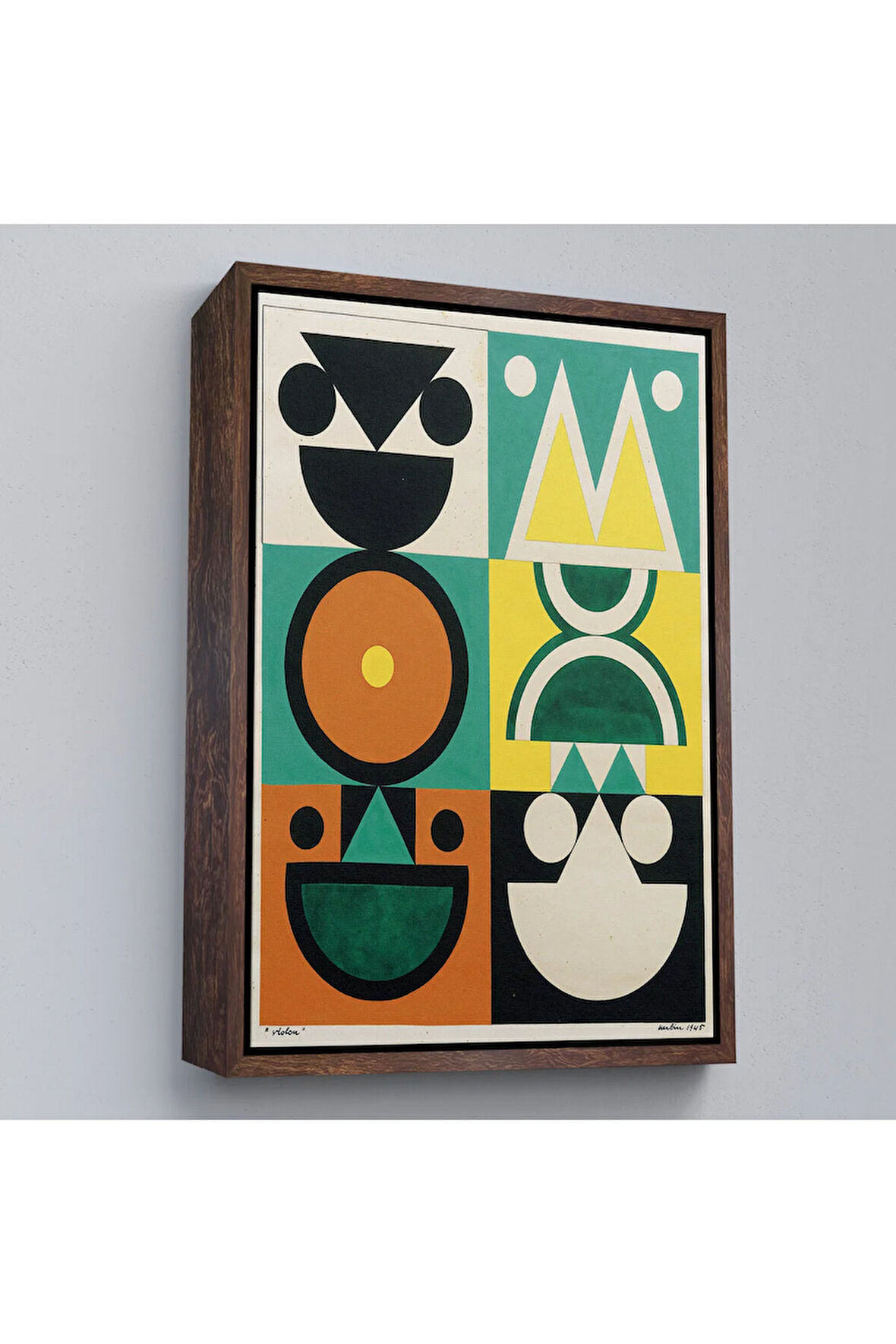 Ahşap Çerçeveli Auguste Herbin - Vıolon Tablo-7482