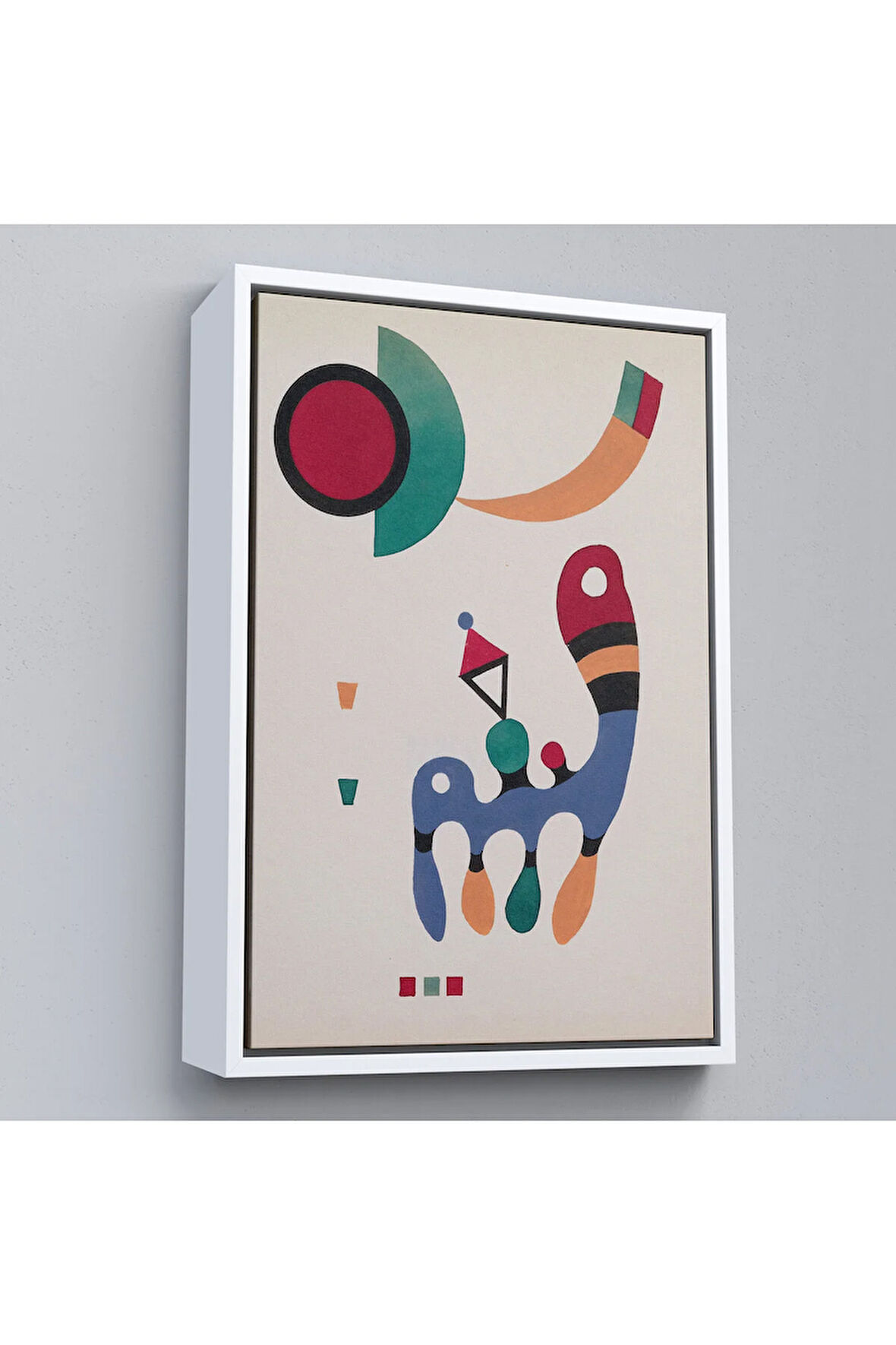 Ahşap Çerçeveli Vasiliy Kandinsky - 11 Resim Ve 7 Şiir Soyut Tablosu-7485