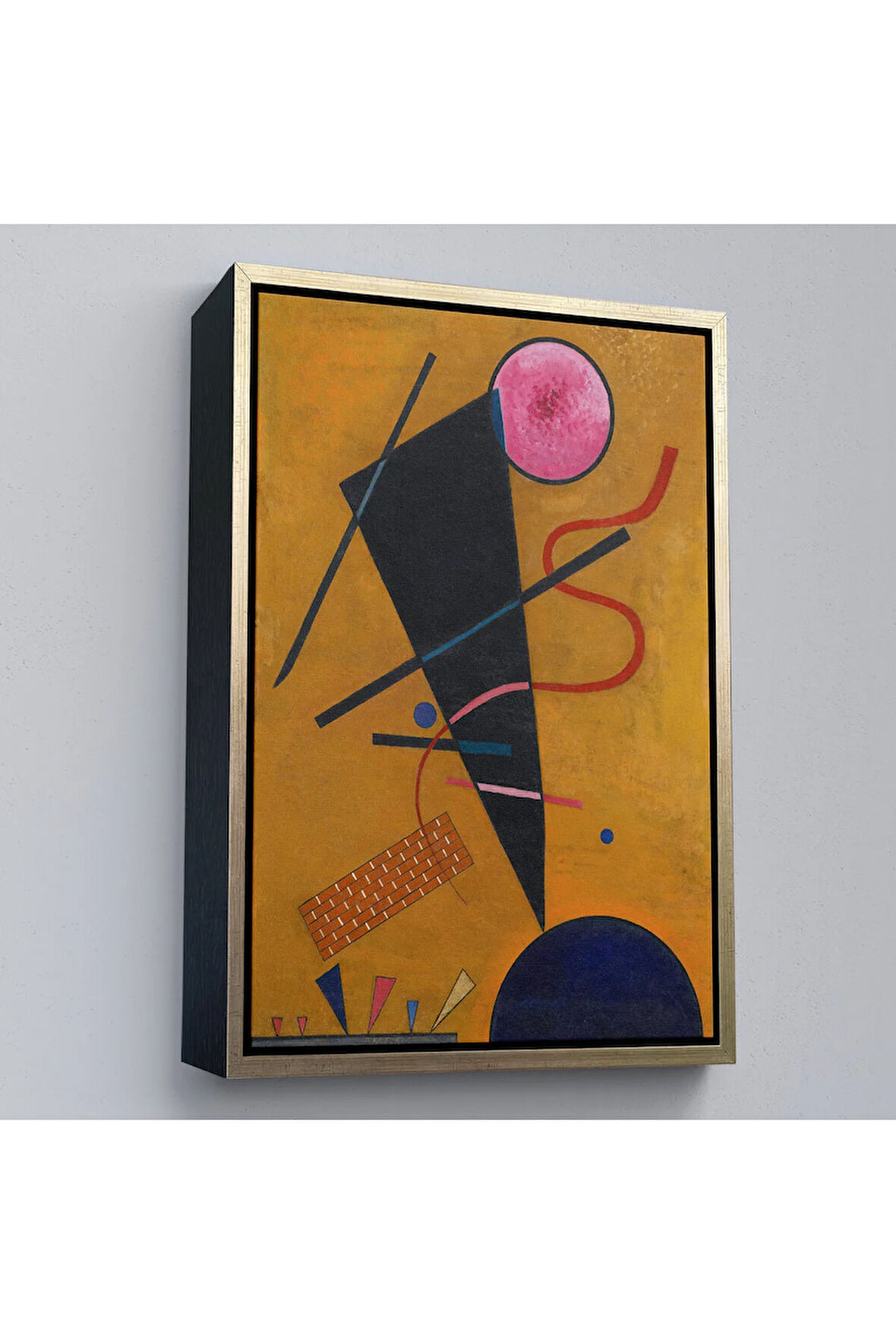 Ahşap Çerçeveli Vasily Kandinsky Beruhrung İletişim Tablosu-7487