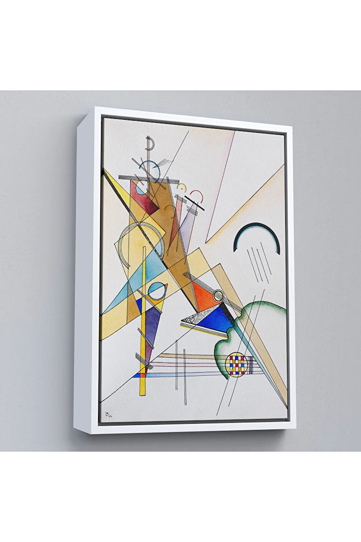 Ahşap Çerçeveli Wassily Kandinsky Gewebe Tablo-7493