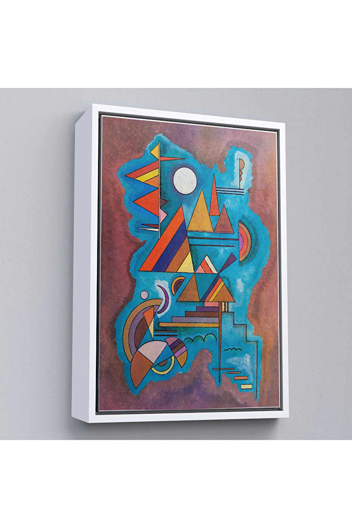 Ahşap Çerçeveli Wassily Kandinsky - Ayakta Duran Tablo - Standing-7498