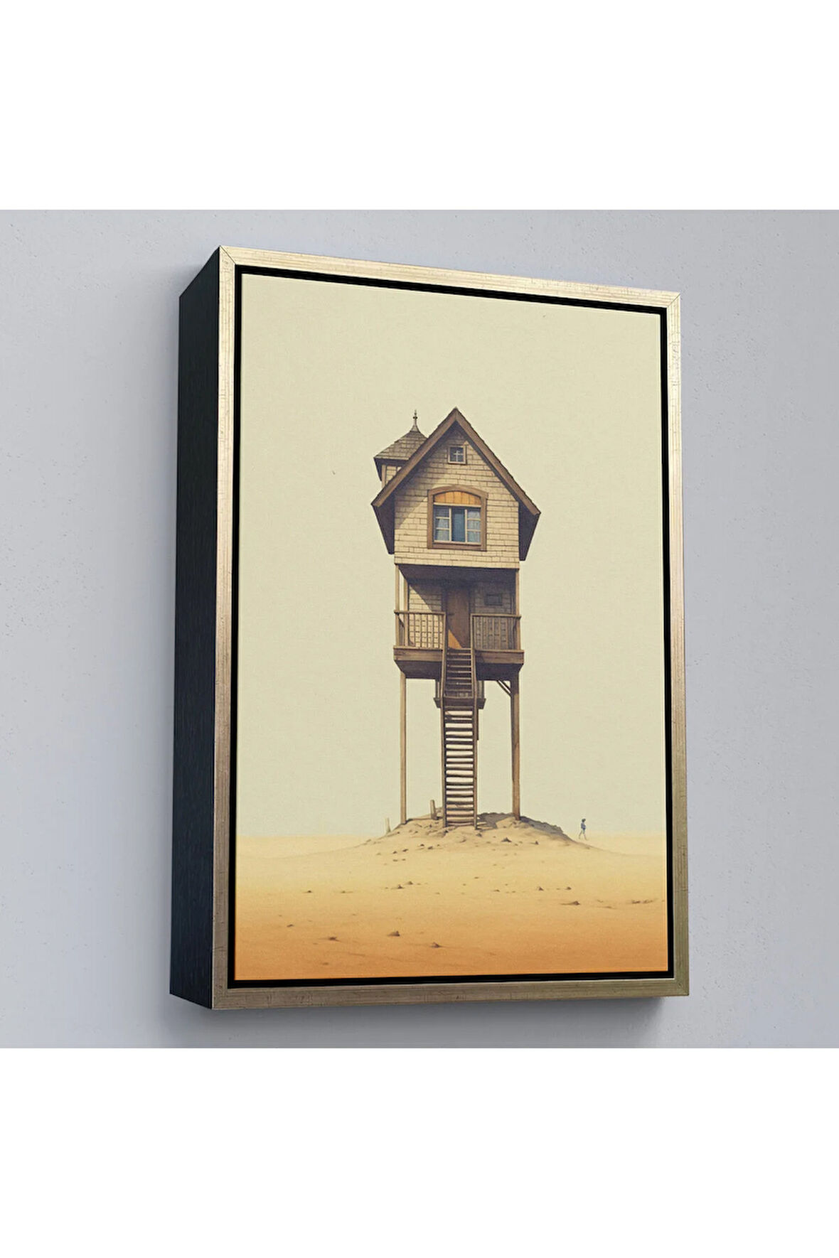 Ahşap Çerçeveli Hiçliğin Ortasındaki Nöbet Kulesi Tablo-7540