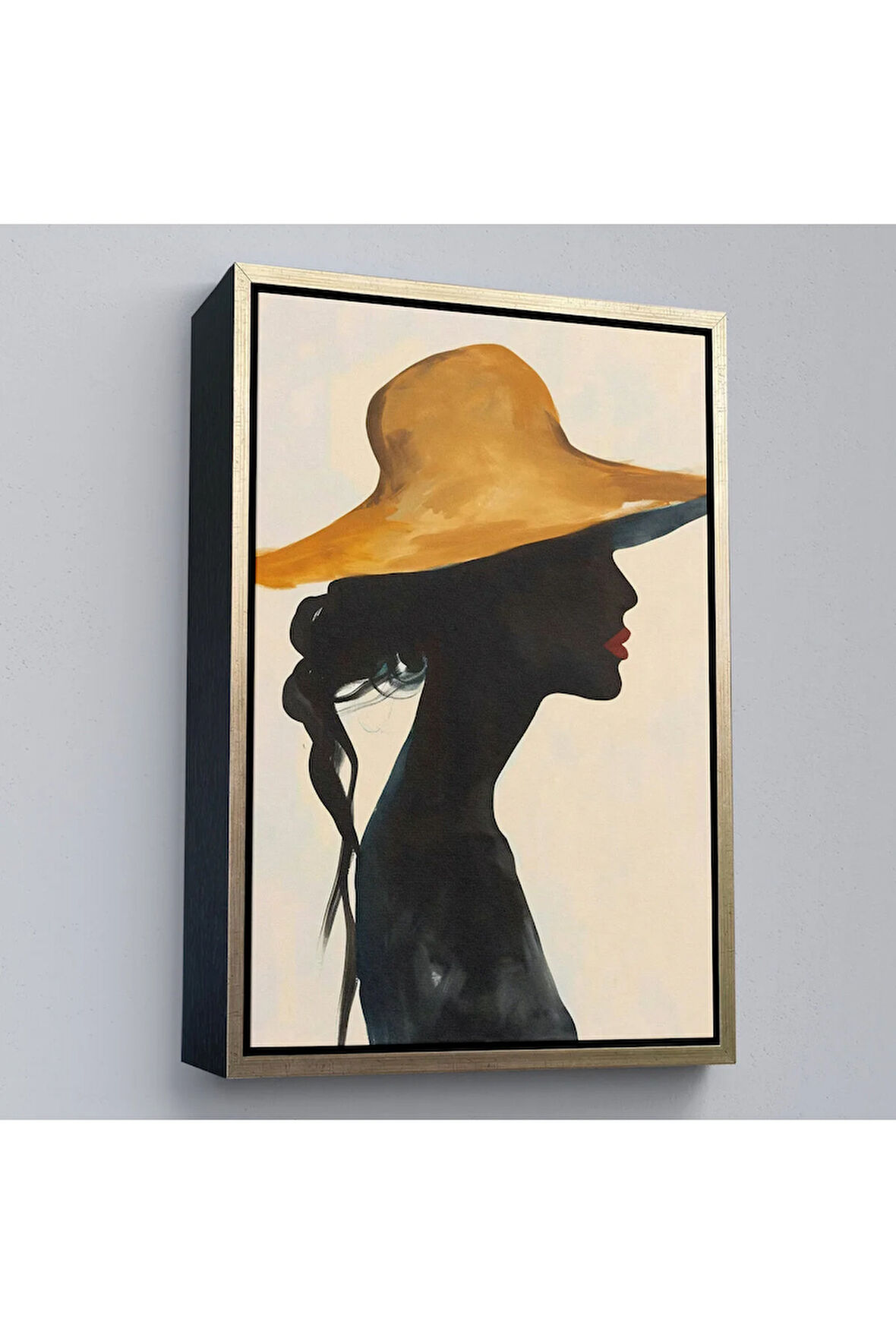 Ahşap Çerçeveli Kadın Silüeti Tablo-7568