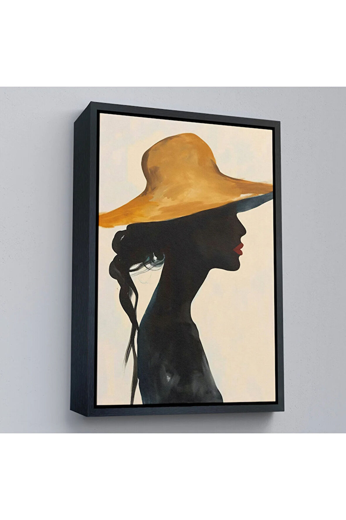 Ahşap Çerçeveli Kadın Silüeti Tablo-7568