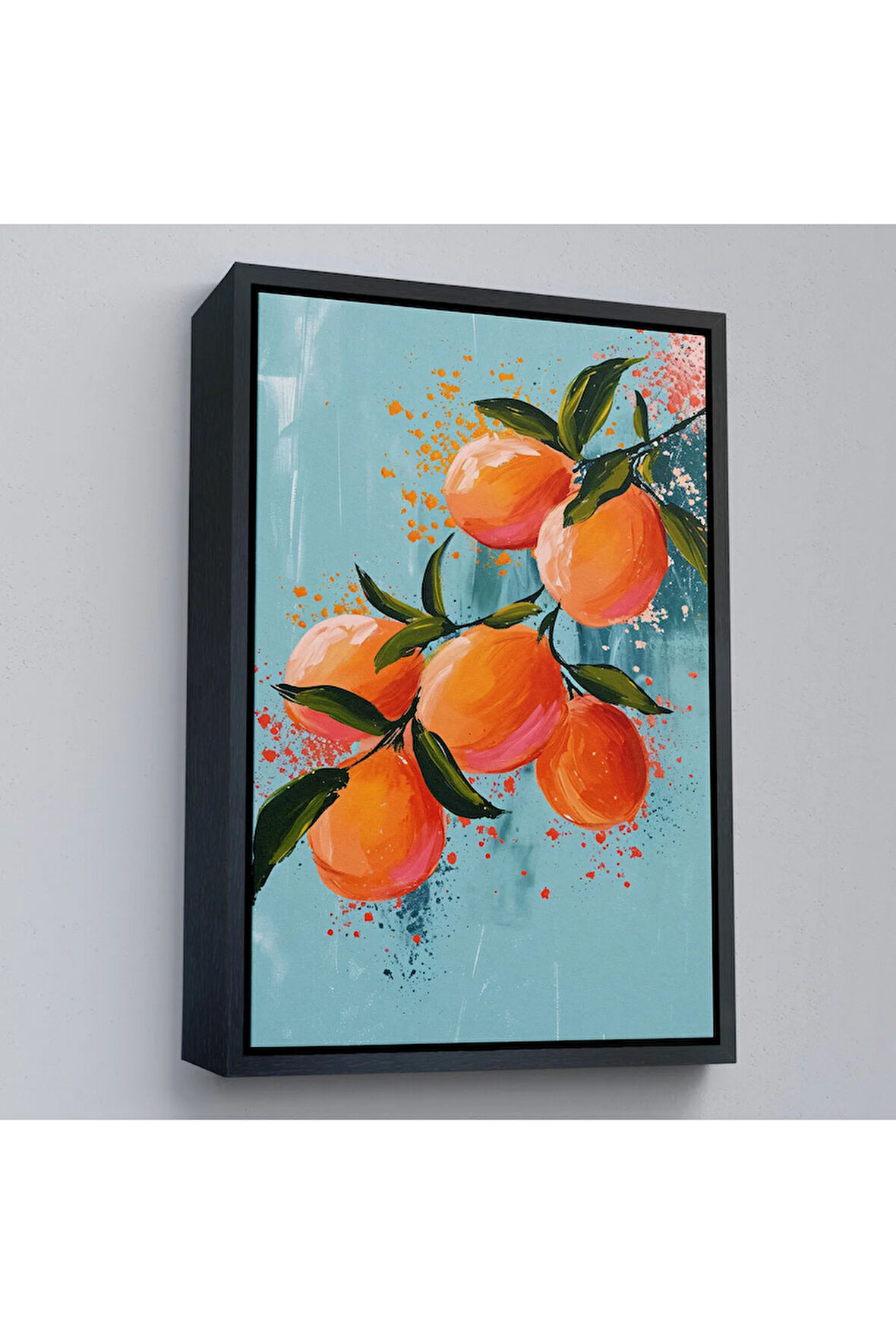 Ahşap Çerçeveli Limon Dalı Tablo-7570