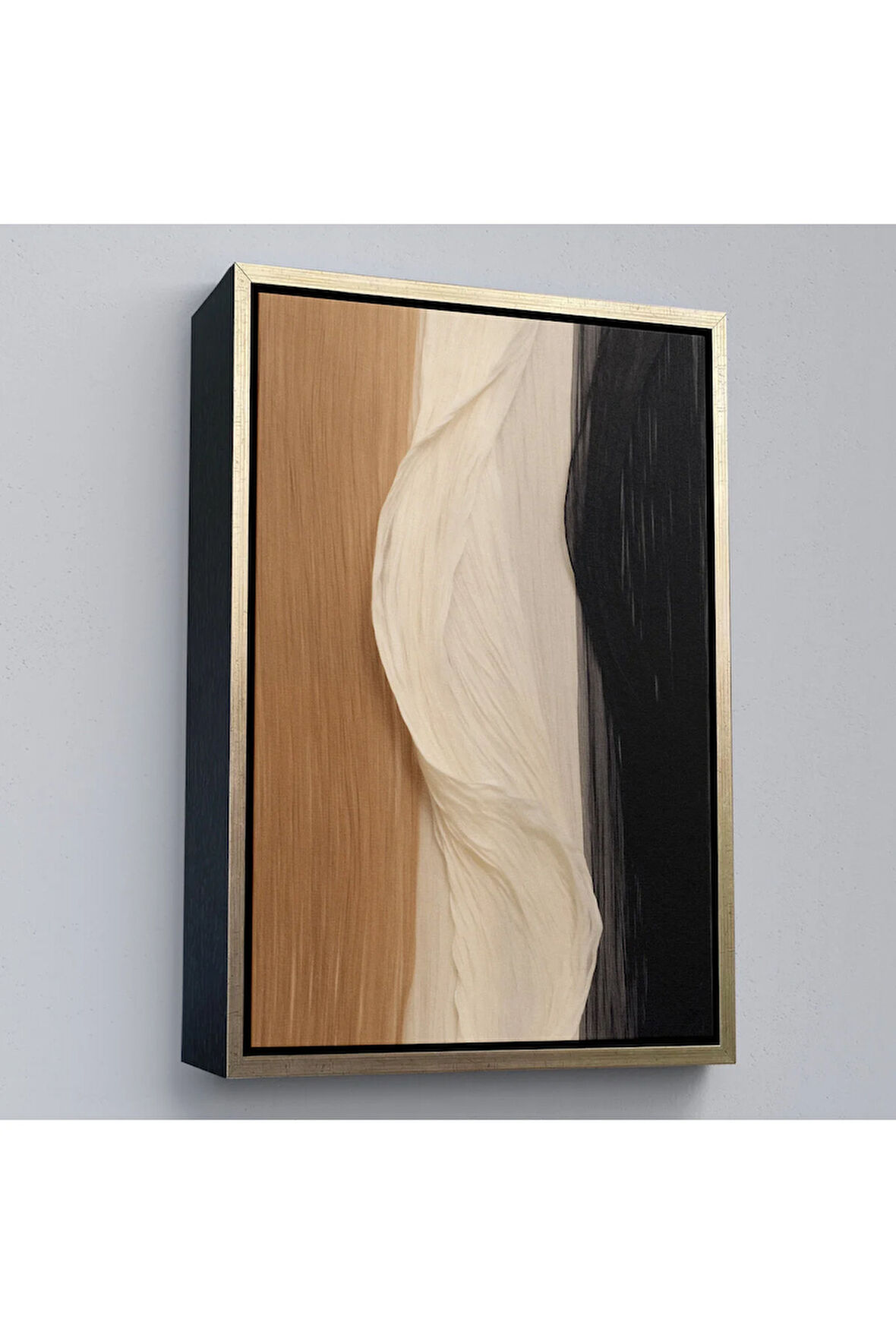 Ahşap Çerçeveli Kumaş Desenli Dekoratif Tablo-7596