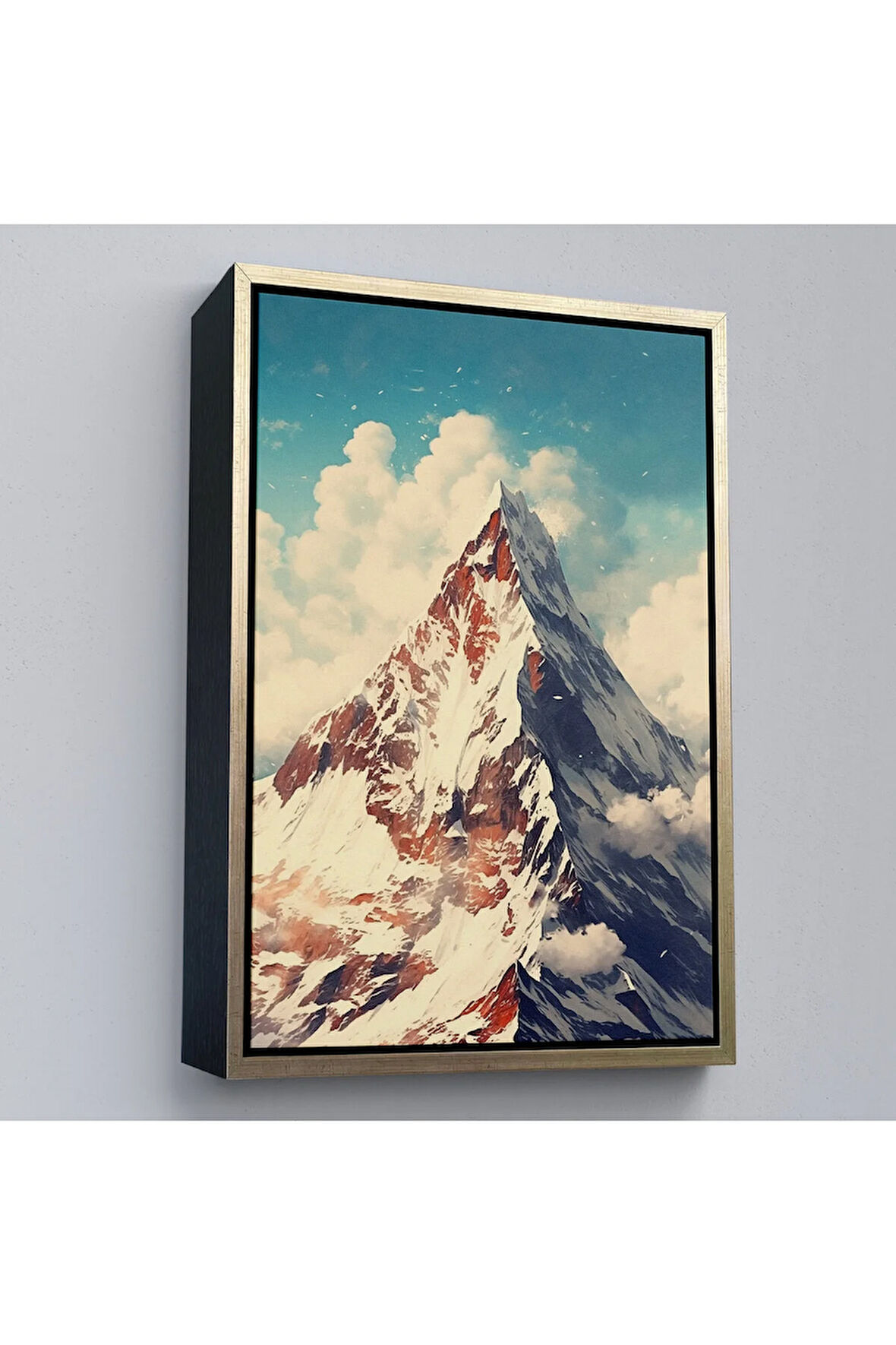 Ahşap Çerçeveli Everest Dağı Tablo-7604