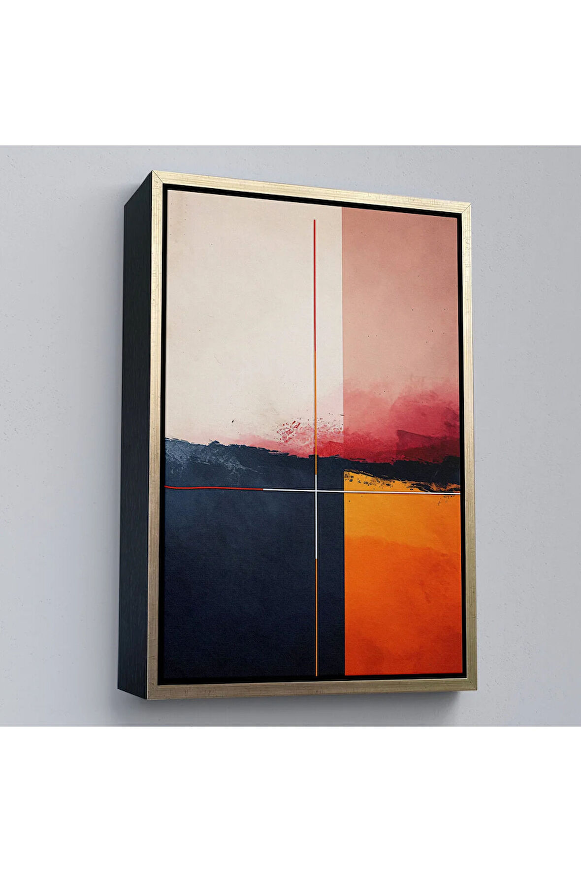 Ahşap Çerçeveli Yağlıboya Görünümlü Dekoratif Tablo-7609