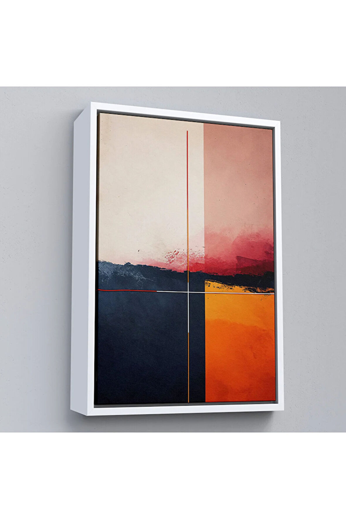 Ahşap Çerçeveli Yağlıboya Görünümlü Dekoratif Tablo-7609