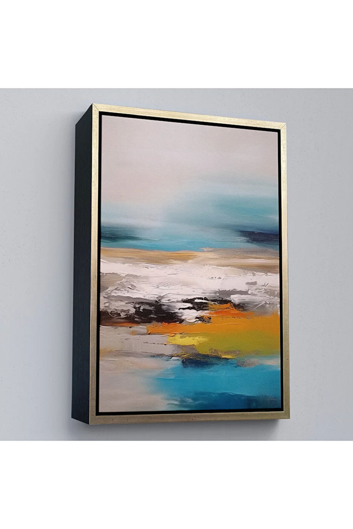 Ahşap Çerçeveli Yağlıboya Görünümlü Dekoratif Tablo-7610