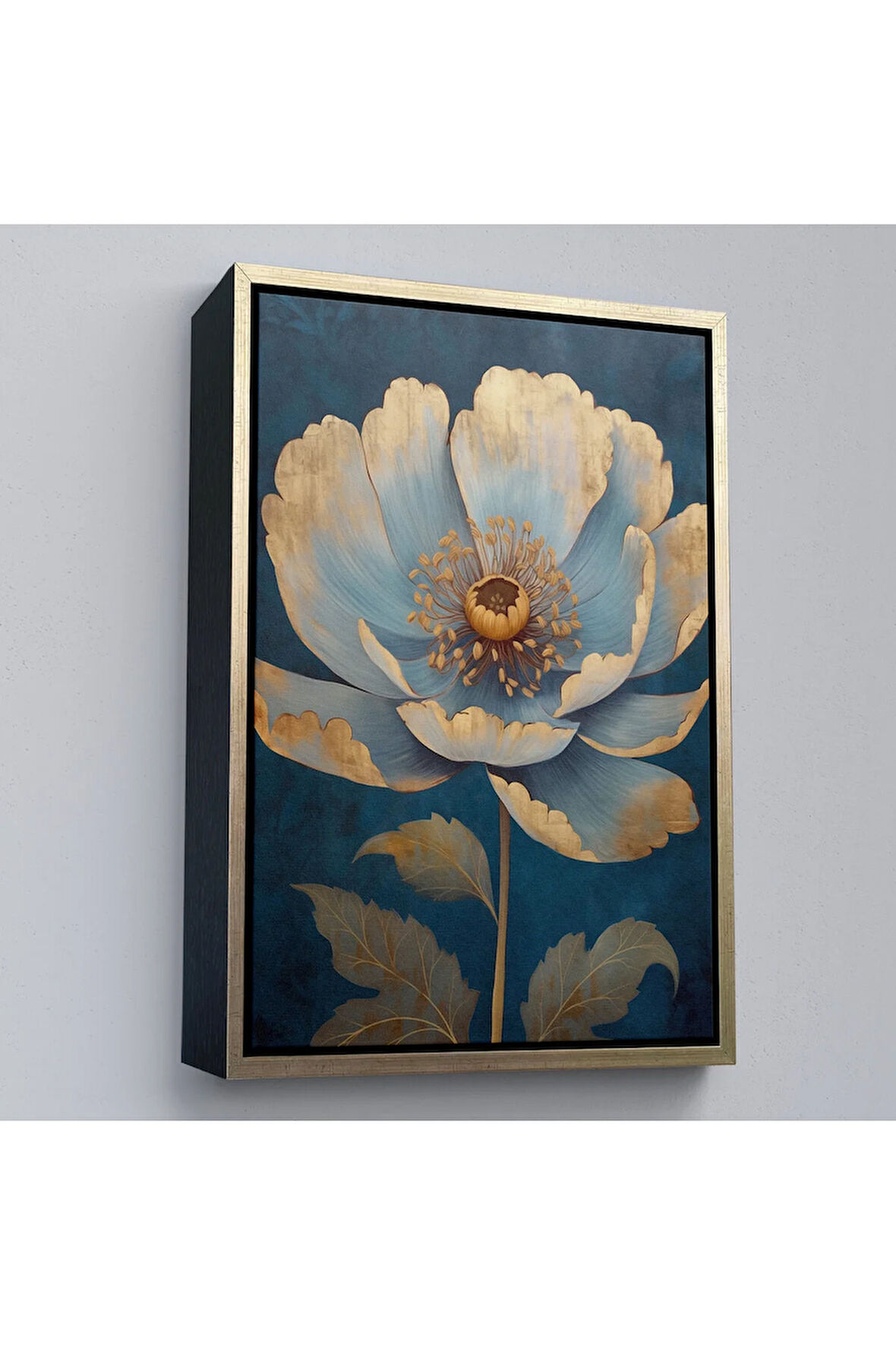 Ahşap Çerçeveli Dekoratif Çiçek Tablosu-7626