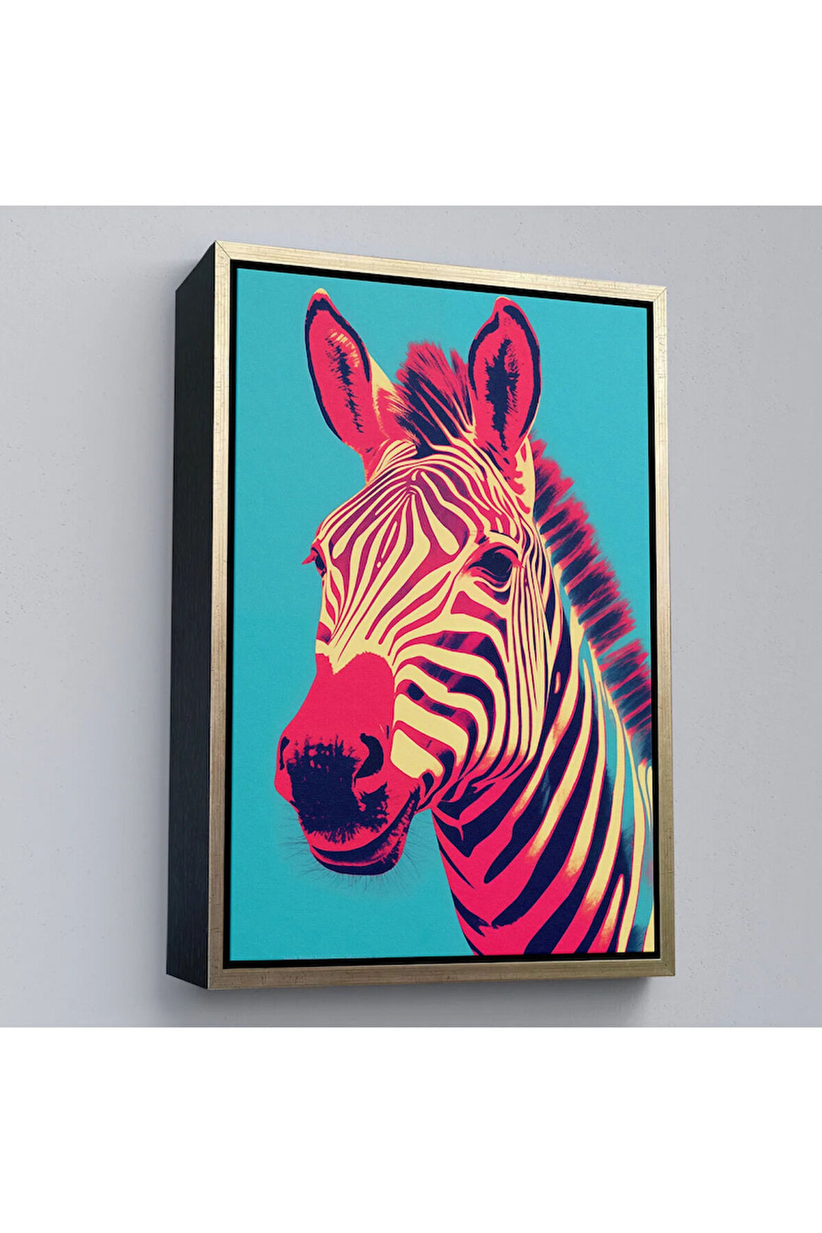 Ahşap Çerçeveli Zebra Tablosu-7642