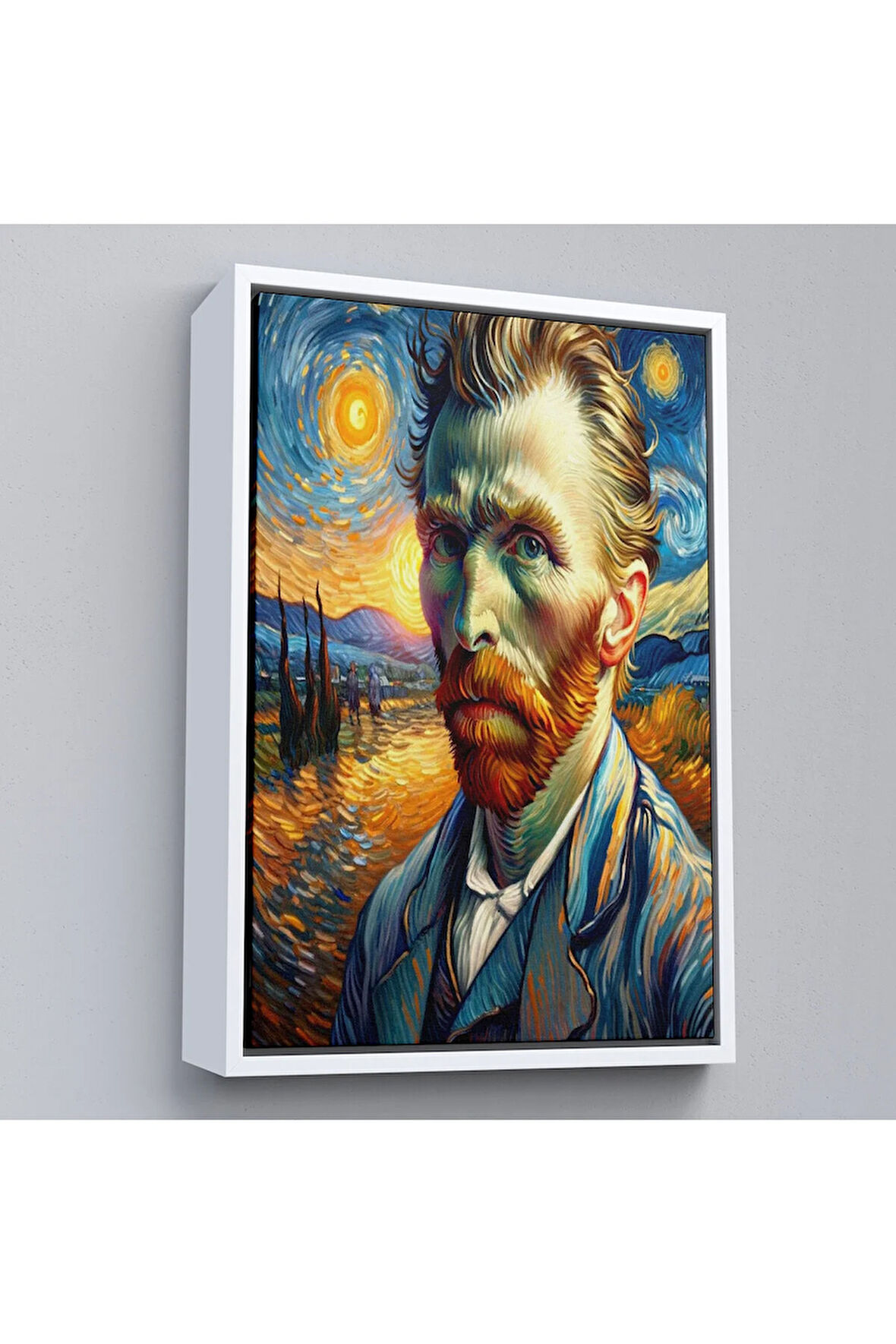 Ahşap Çerçeveli Vincent Van Gogh Tablosu-7680