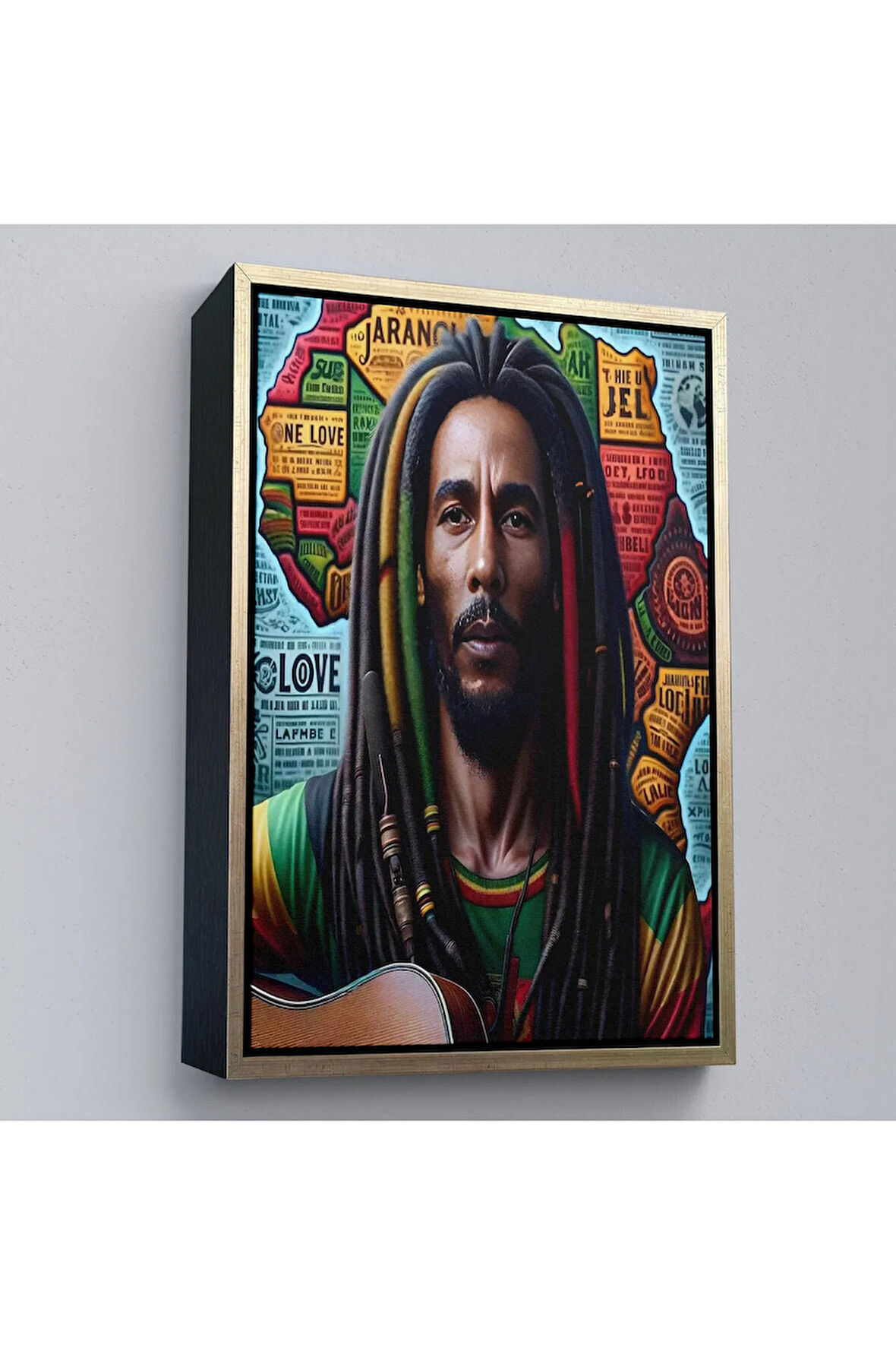 Ahşap Çerçeveli Bob Marley Tablosu-7714